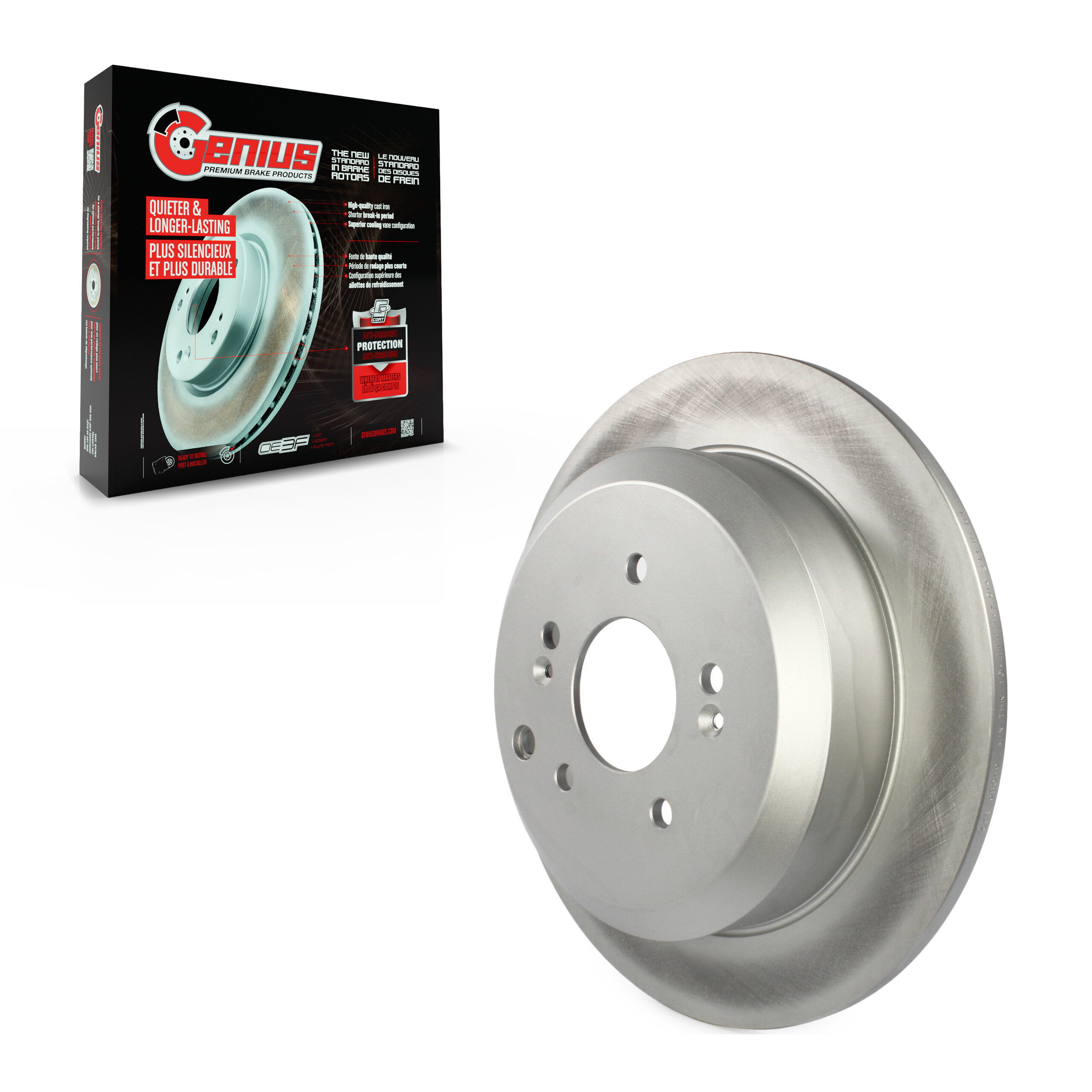 Genius - GCR-980597 - Rear Disc Brake Rotor