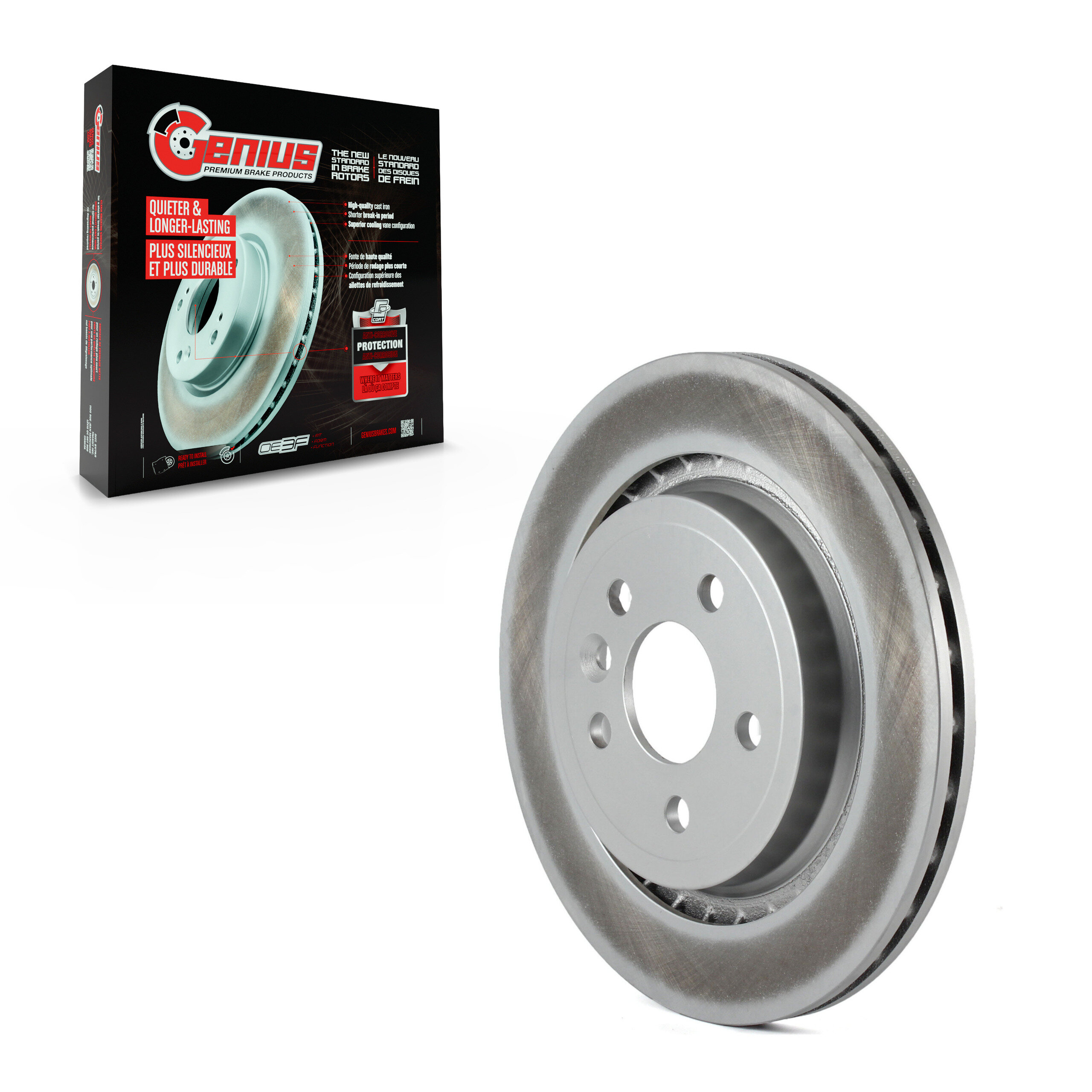 Genius - GCR-980609 - Rear Disc Brake Rotor