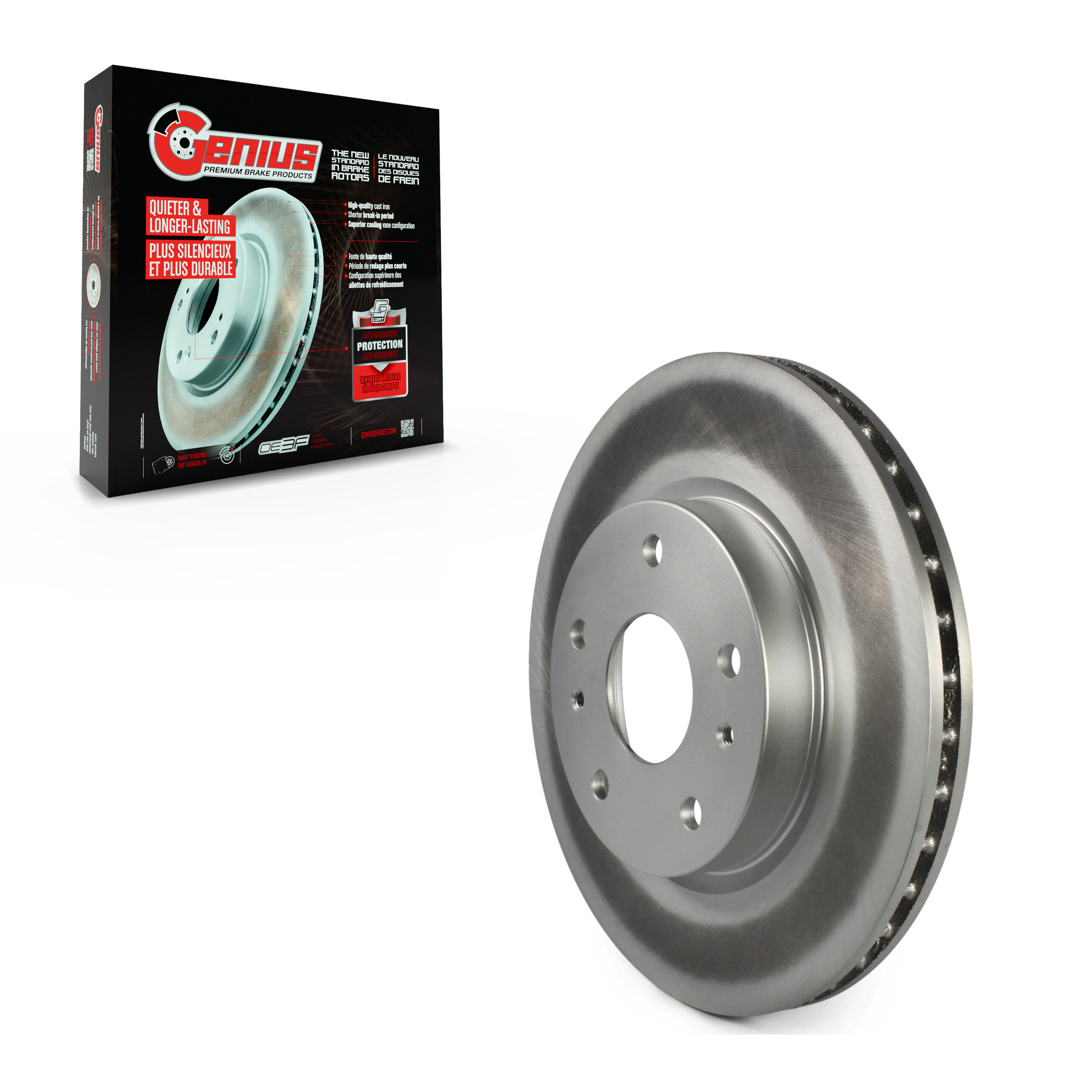 Genius - GCR-980611 - Front Disc Brake Rotor