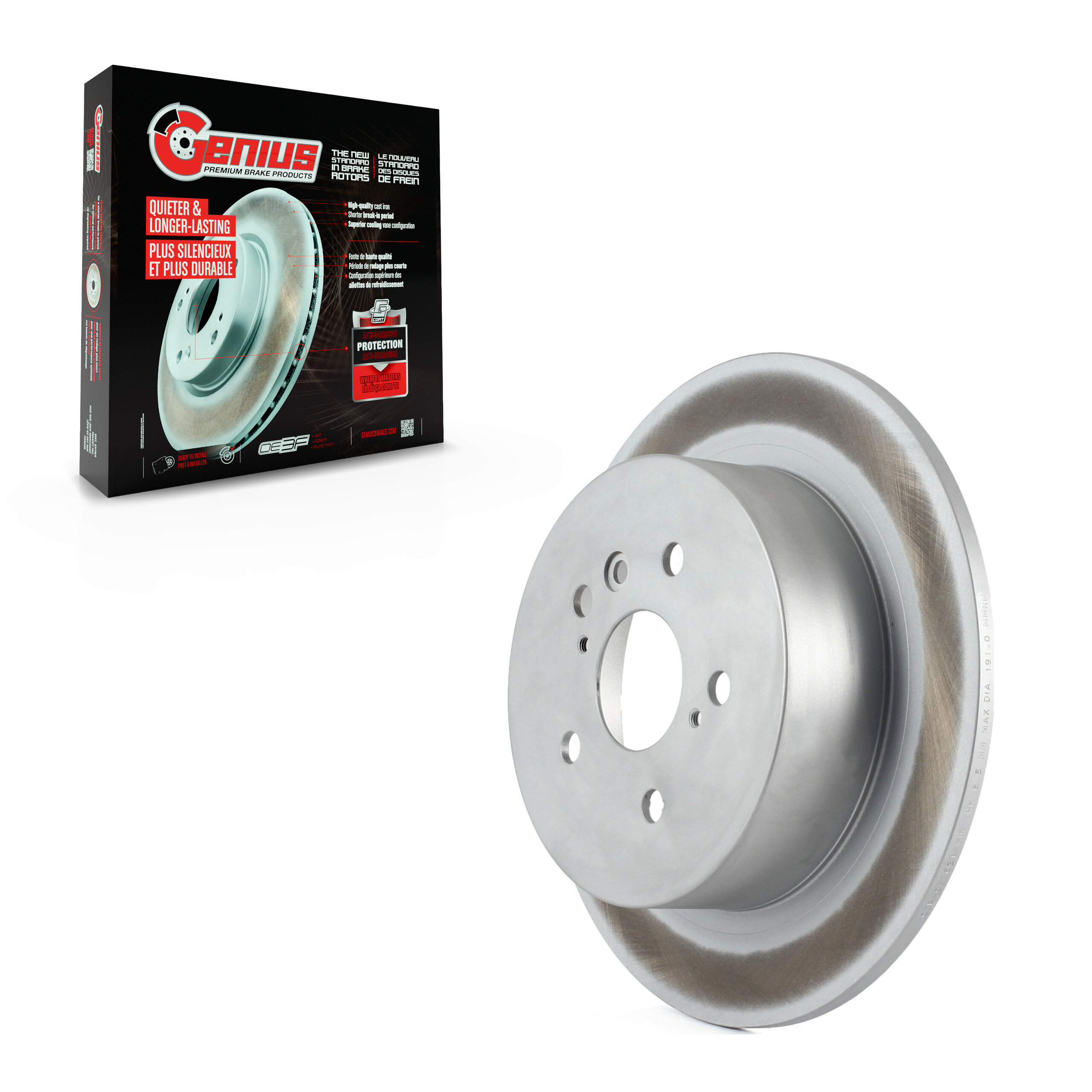 Genius - GCR-980631 - Rear Disc Brake Rotor