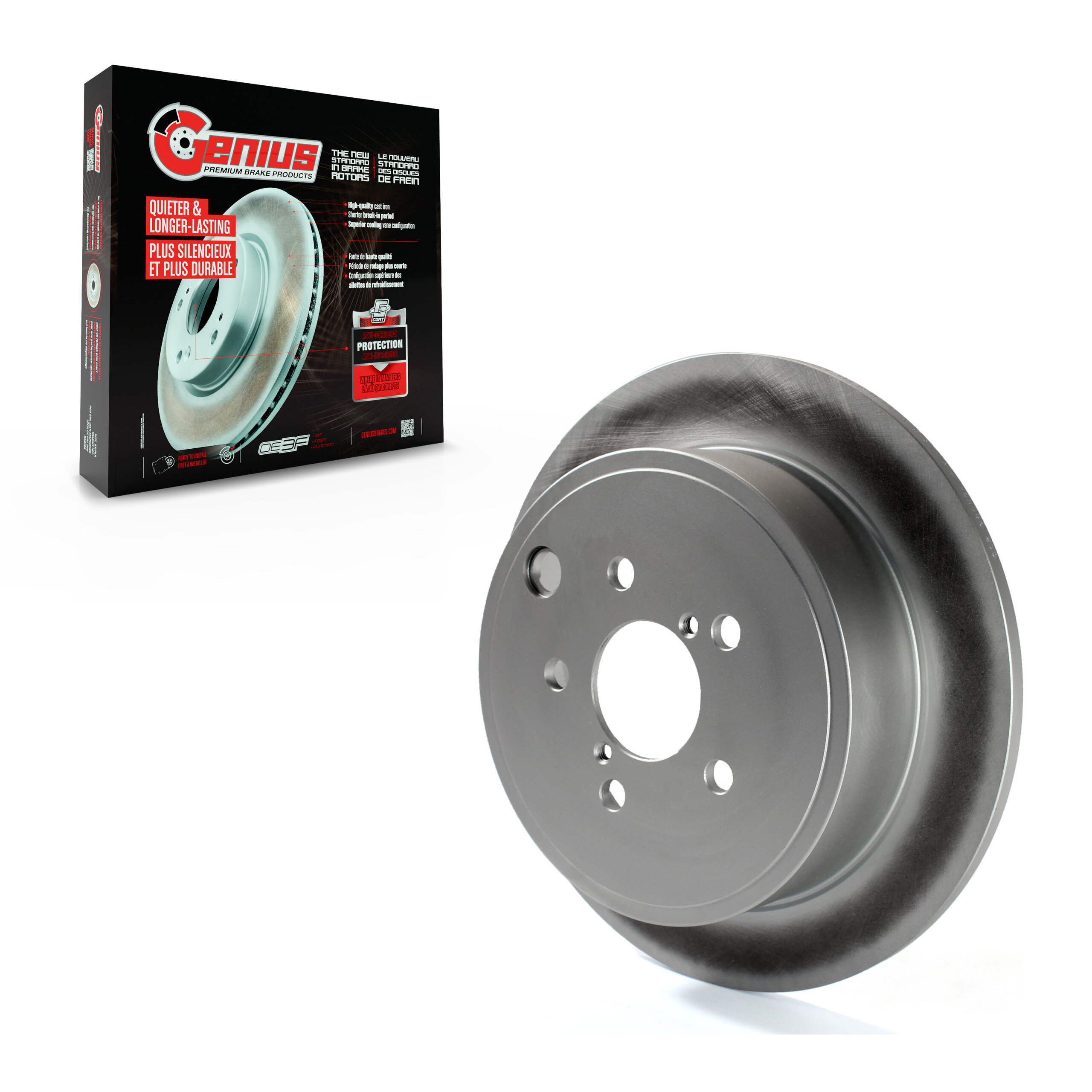 Genius - GCR-980634 - Rear Disc Brake Rotor