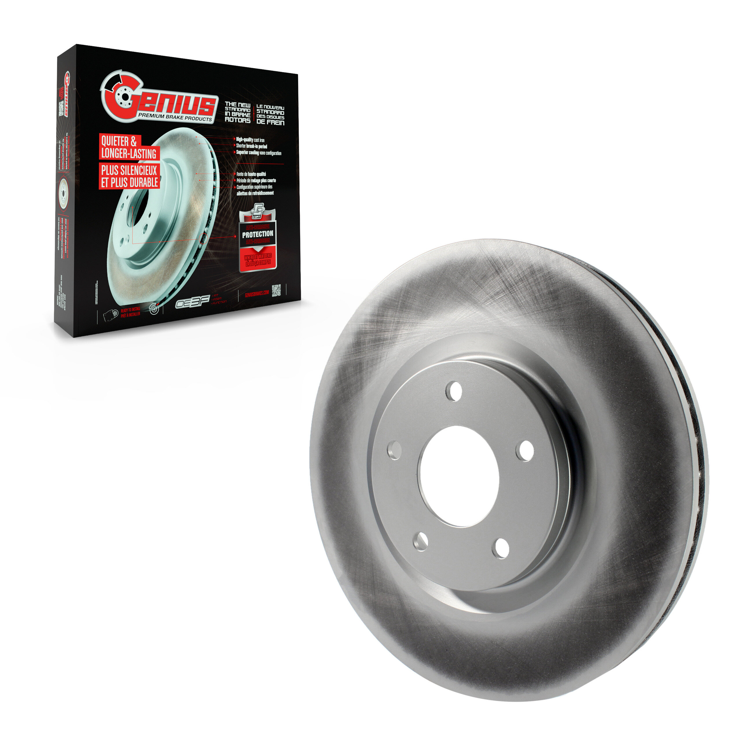 Genius - GCR-980638 - Front Disc Brake Rotor