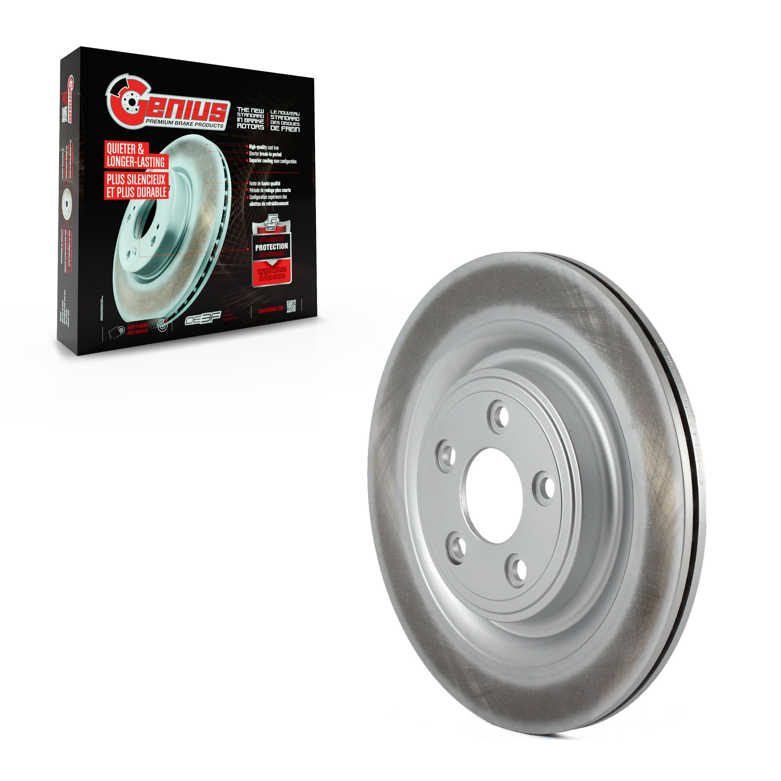 Genius - GCR-980644 - Rear Disc Brake Rotor