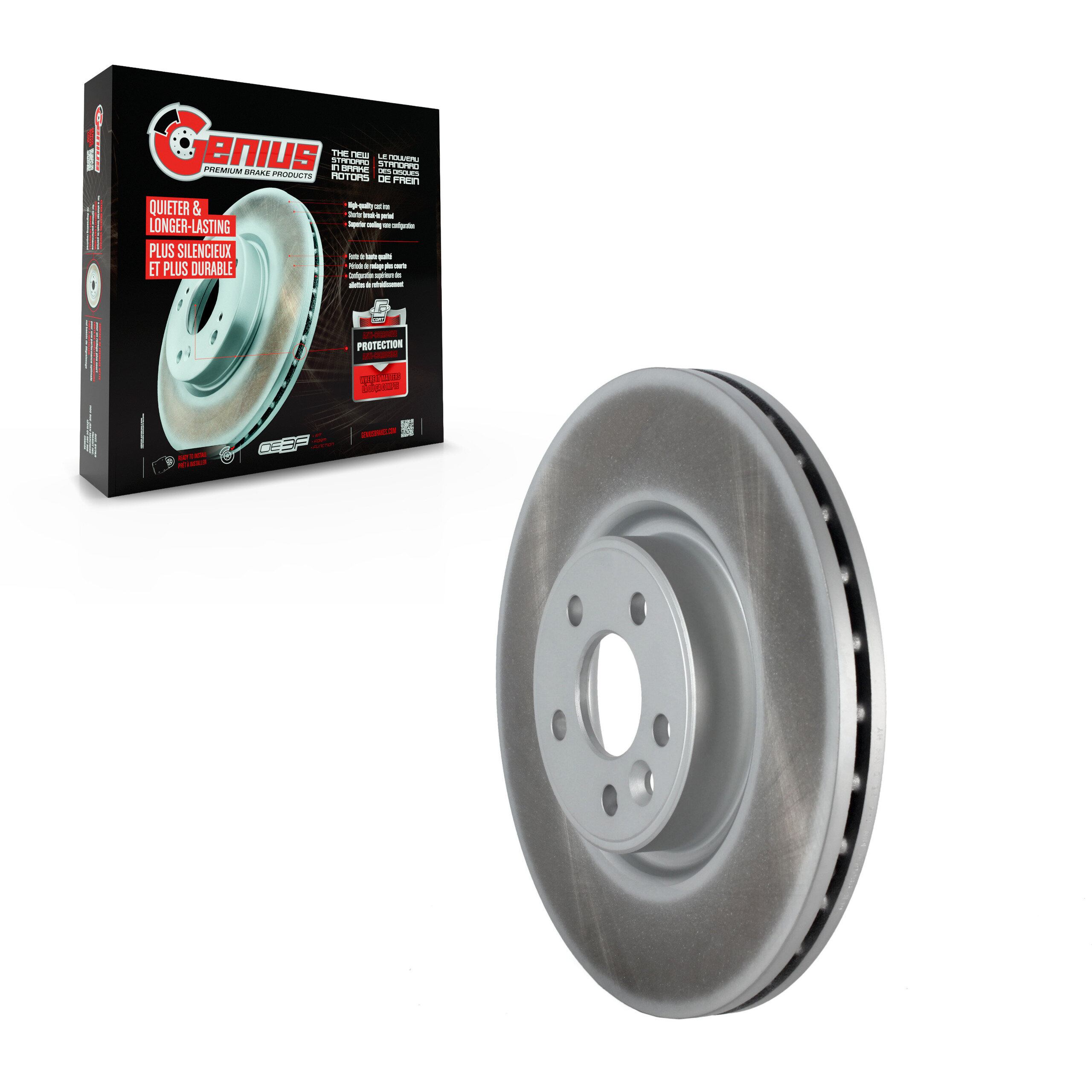 Genius - GCR-980659 - Front Disc Brake Rotor