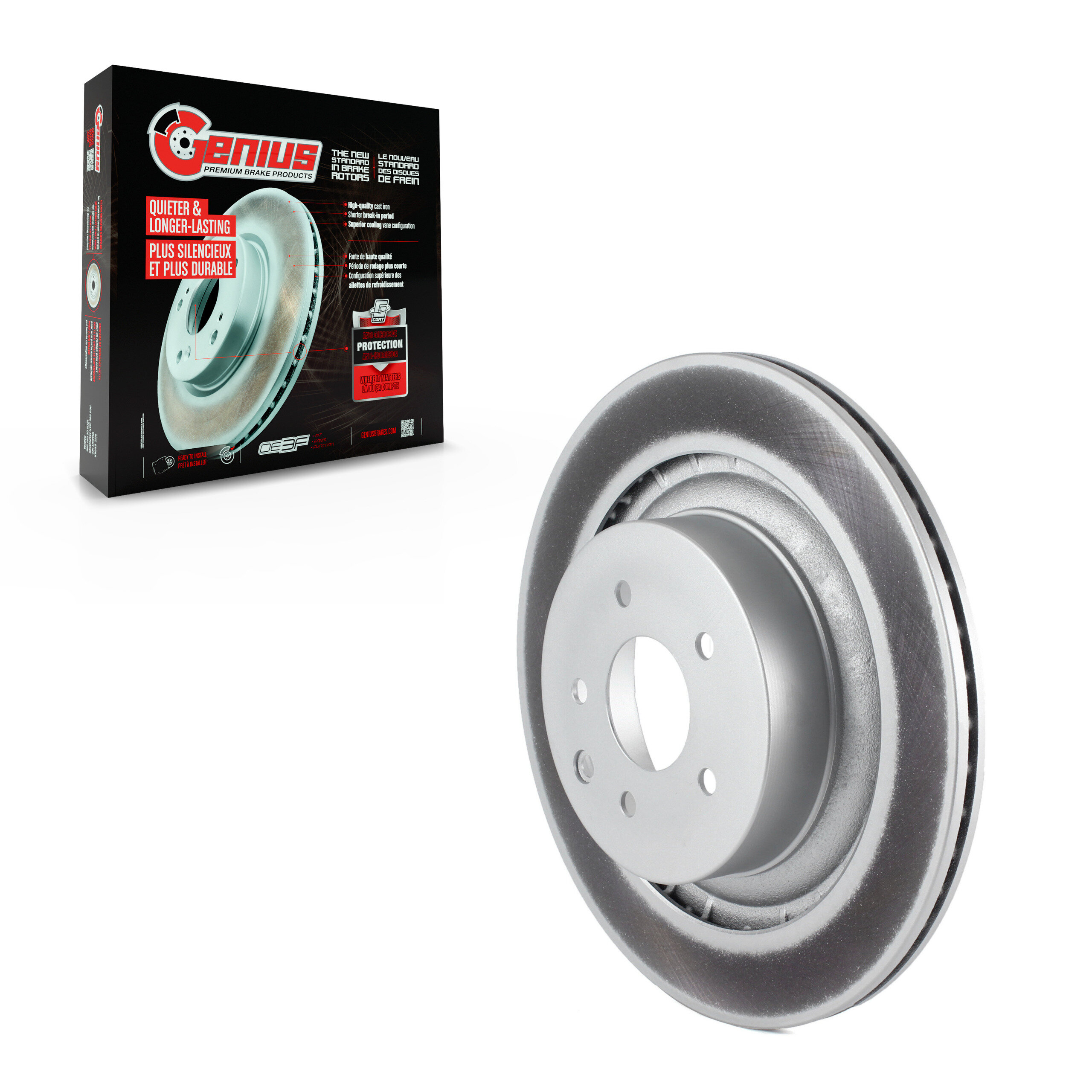 Genius - GCR-980663 - Rear Disc Brake Rotor