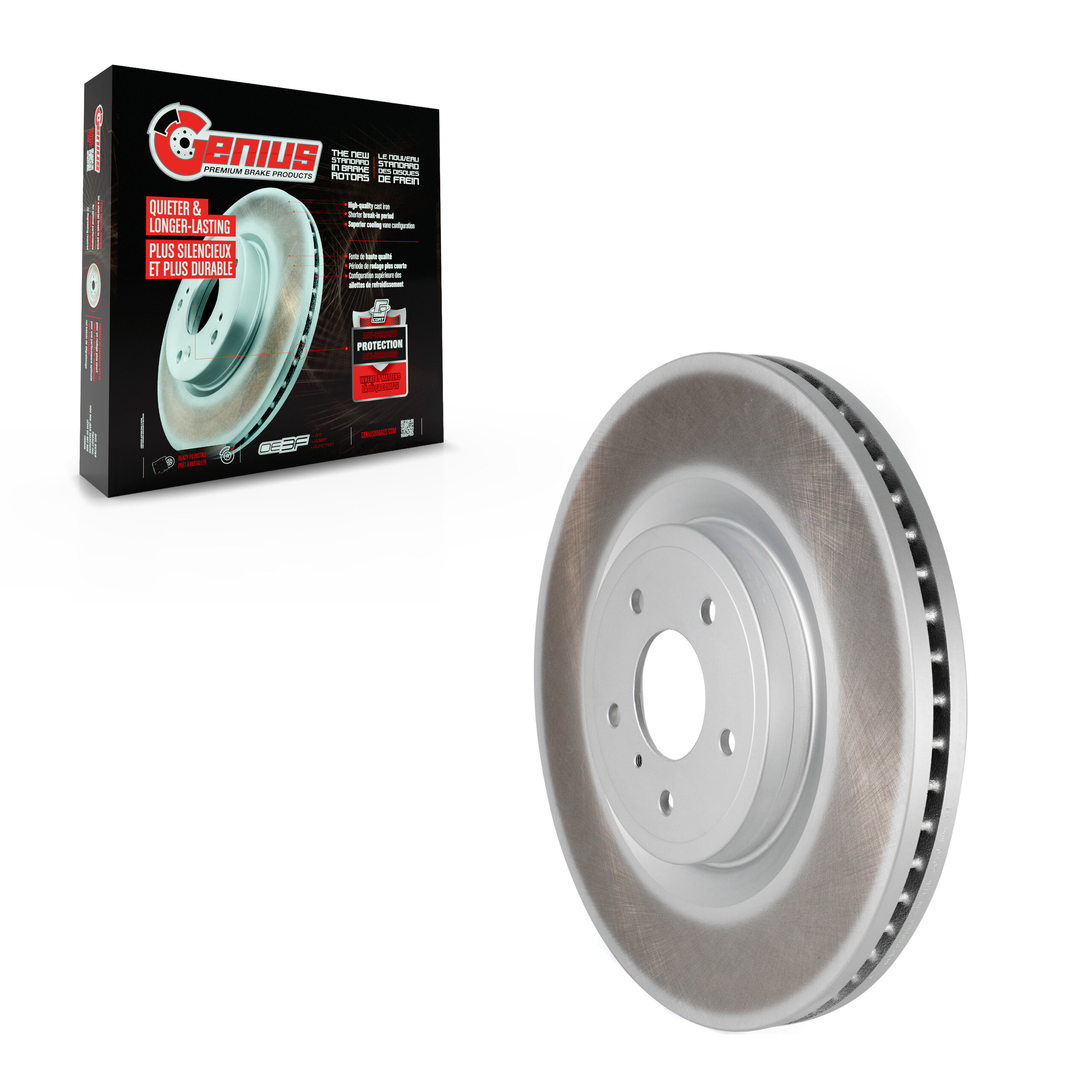 Genius - GCR-980664 - Front Disc Brake Rotor