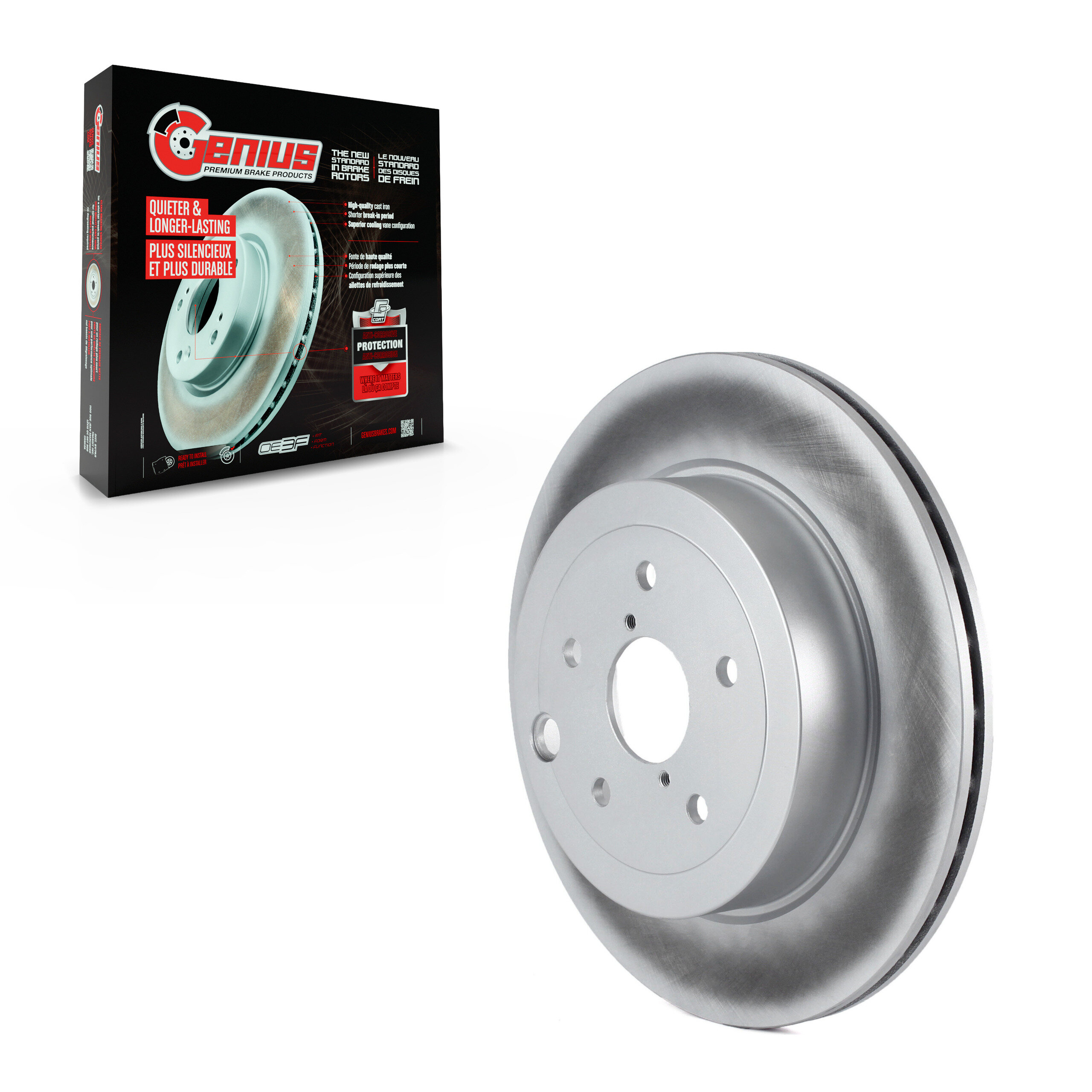 Genius - GCR-980682 - Rear Disc Brake Rotor