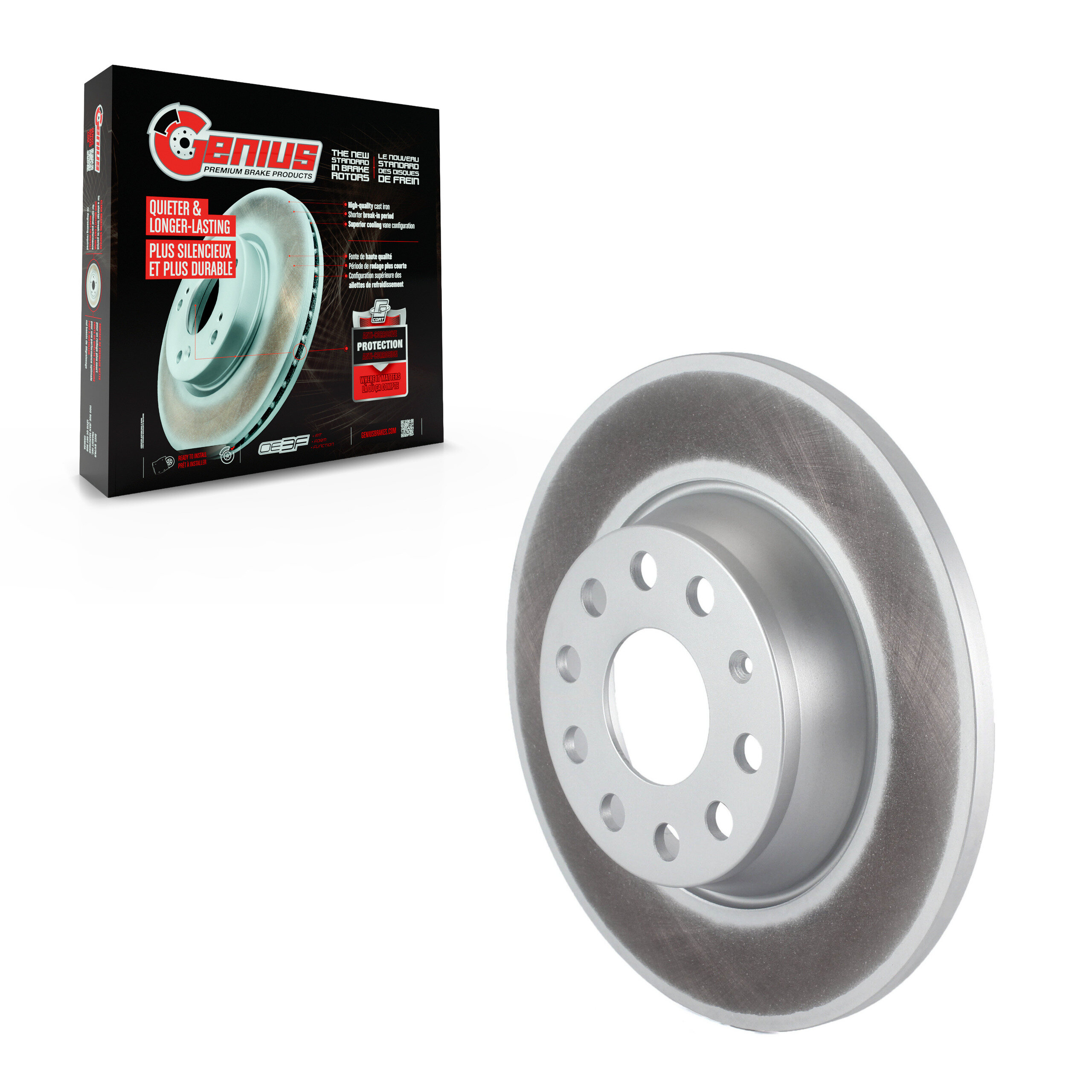 Genius - GCR-980684 - Rear Disc Brake Rotor
