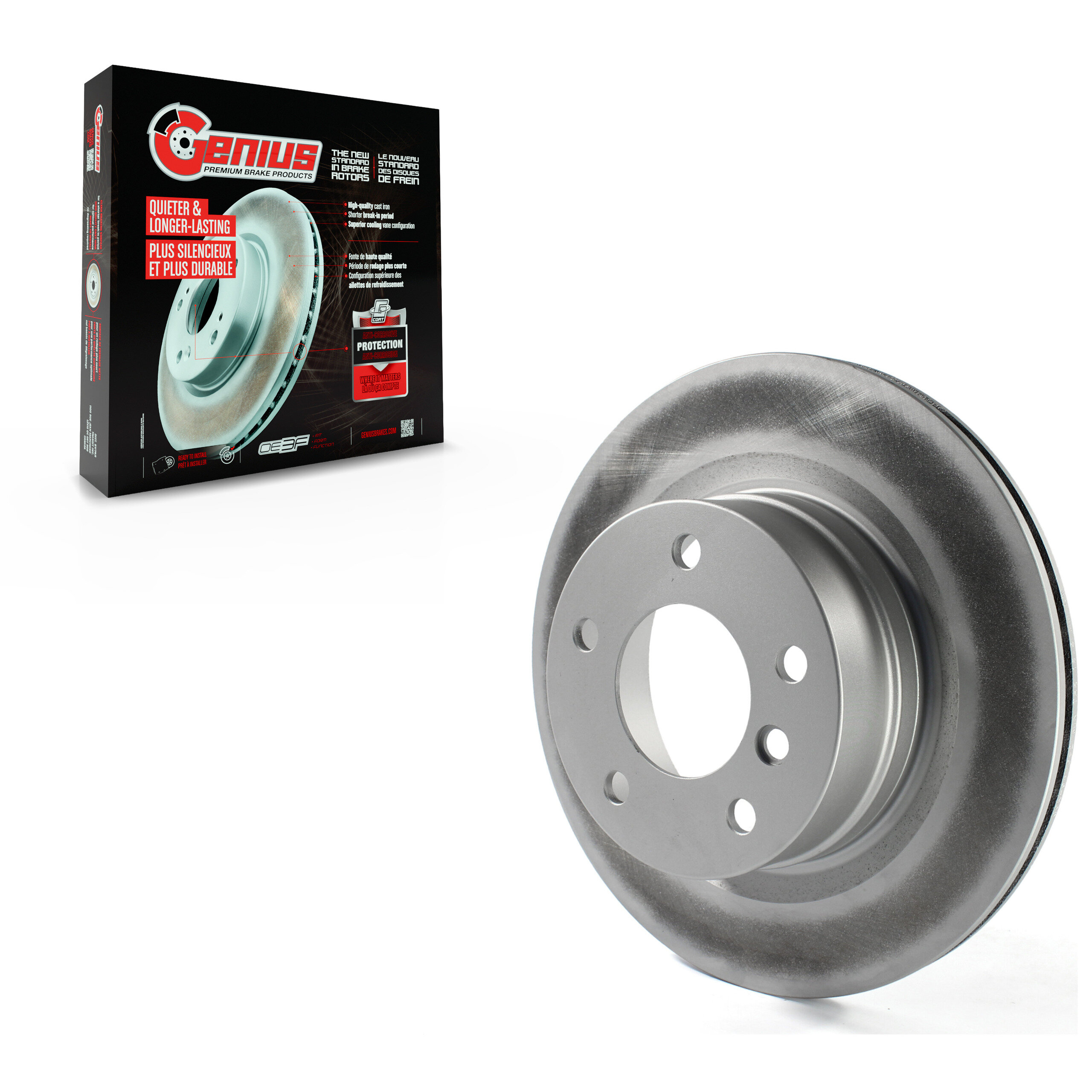 Genius - GCR-980692 - Rear Disc Brake Rotor