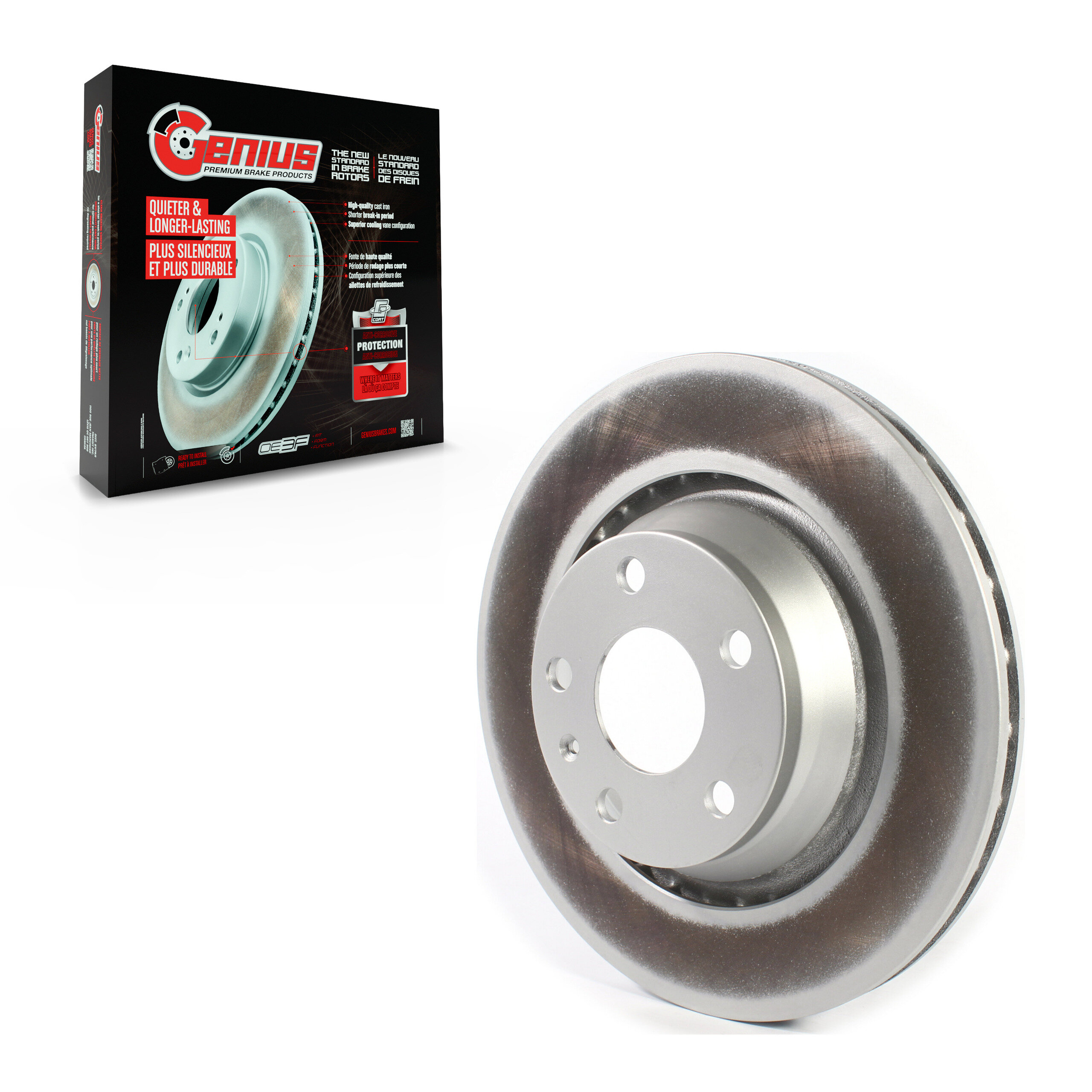 Genius - GCR-980695 - Rear Disc Brake Rotor