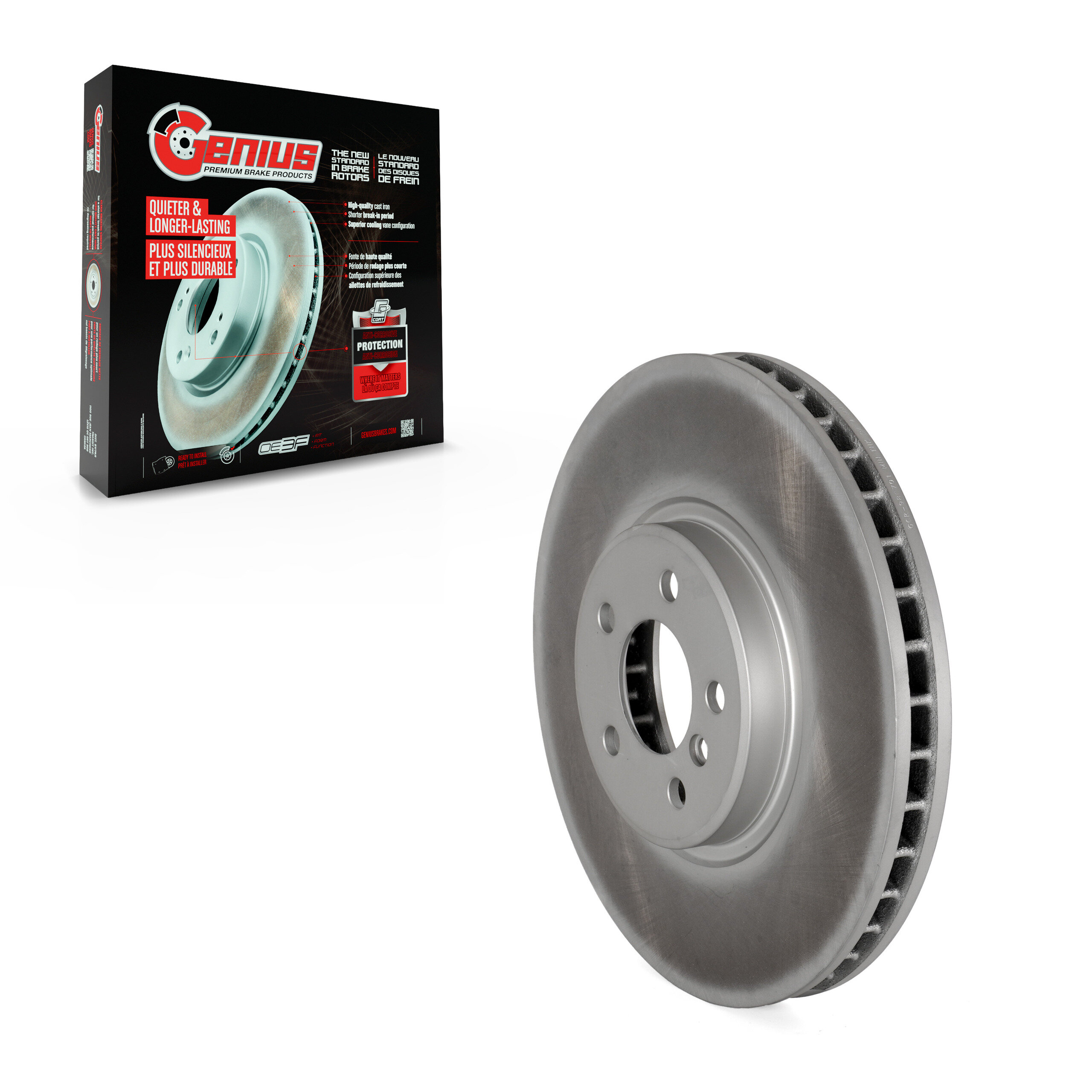 Genius - GCR-980701 - Front Disc Brake Rotor