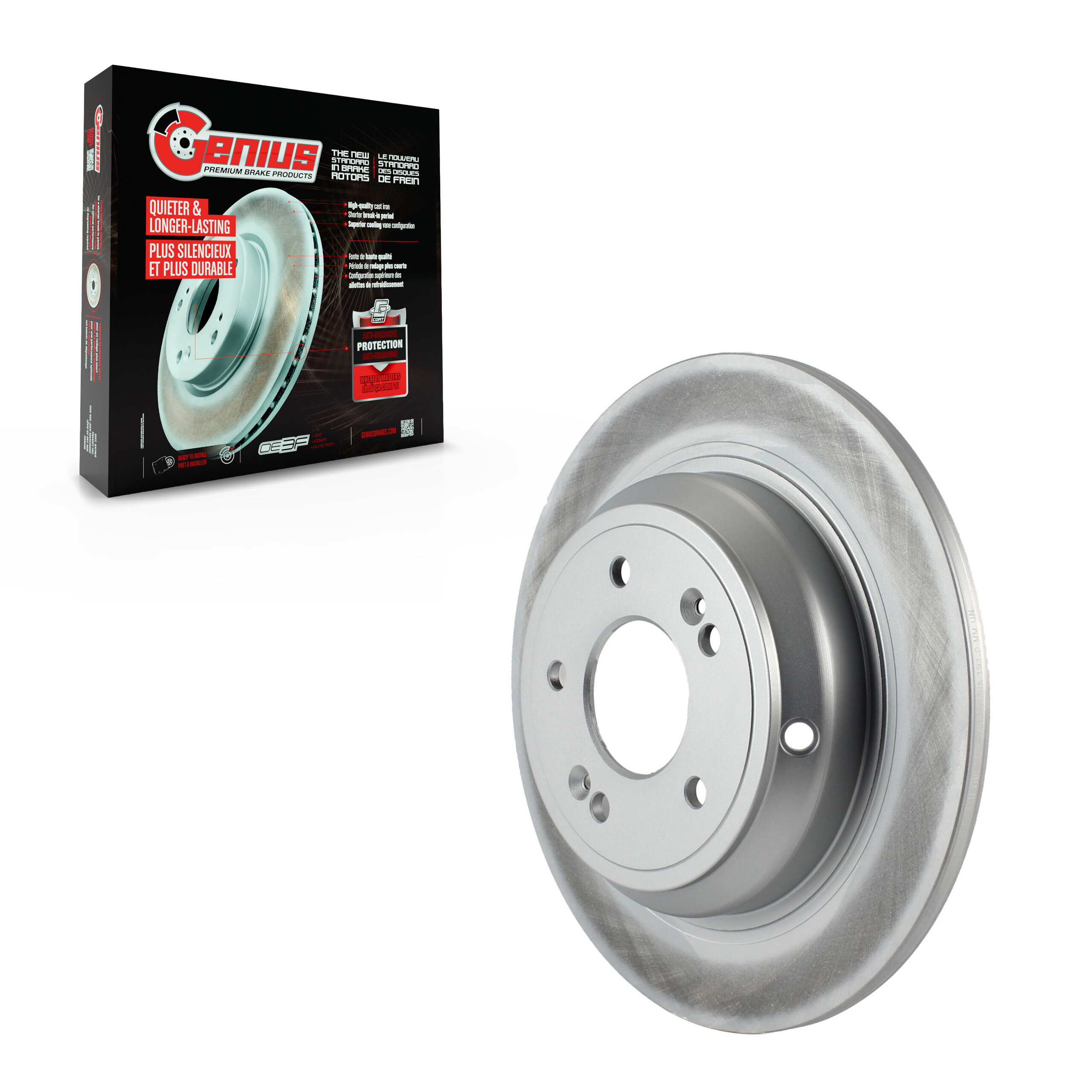 Genius - GCR-980708 - Rear Disc Brake Rotor