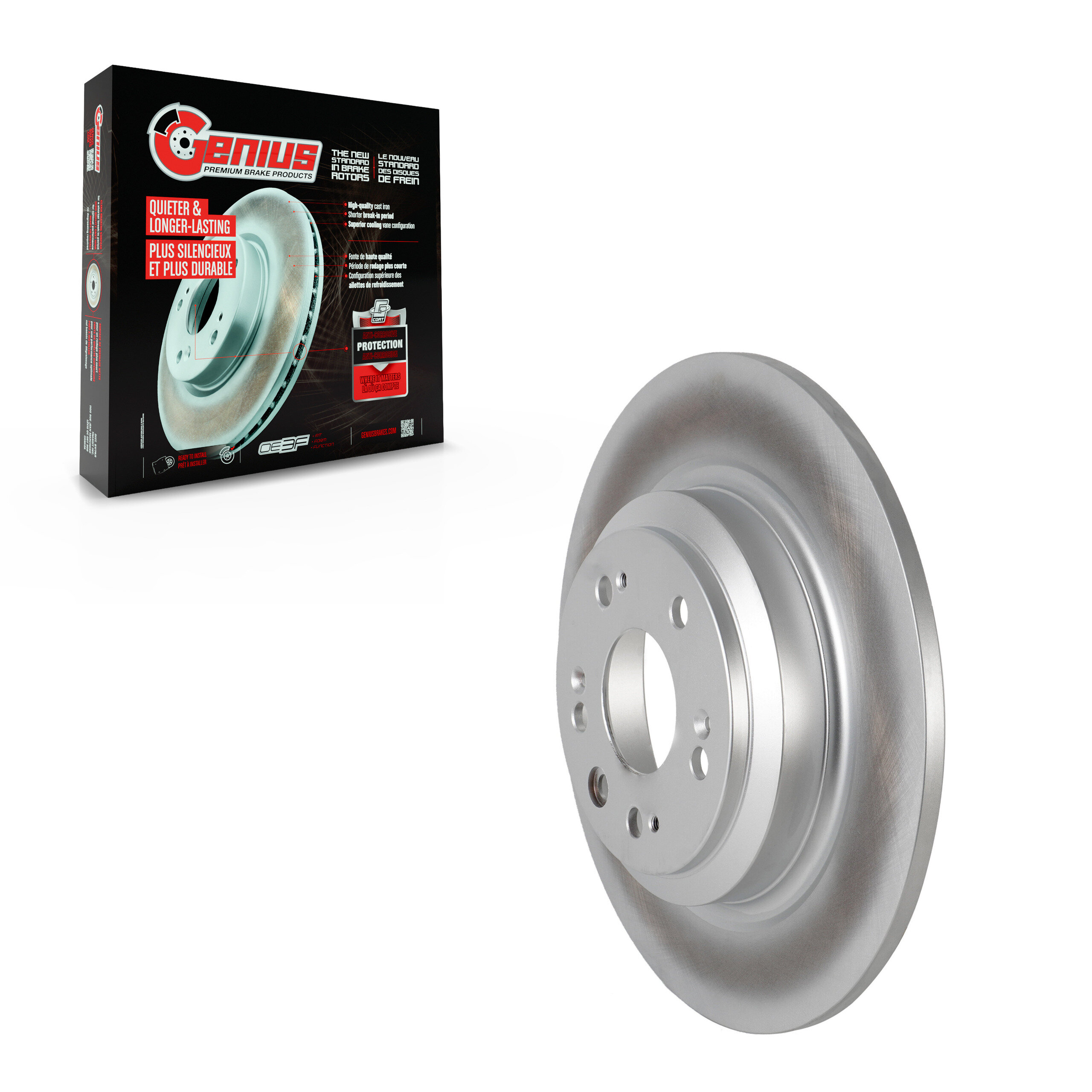 Genius - GCR-980739 - Rear Disc Brake Rotor