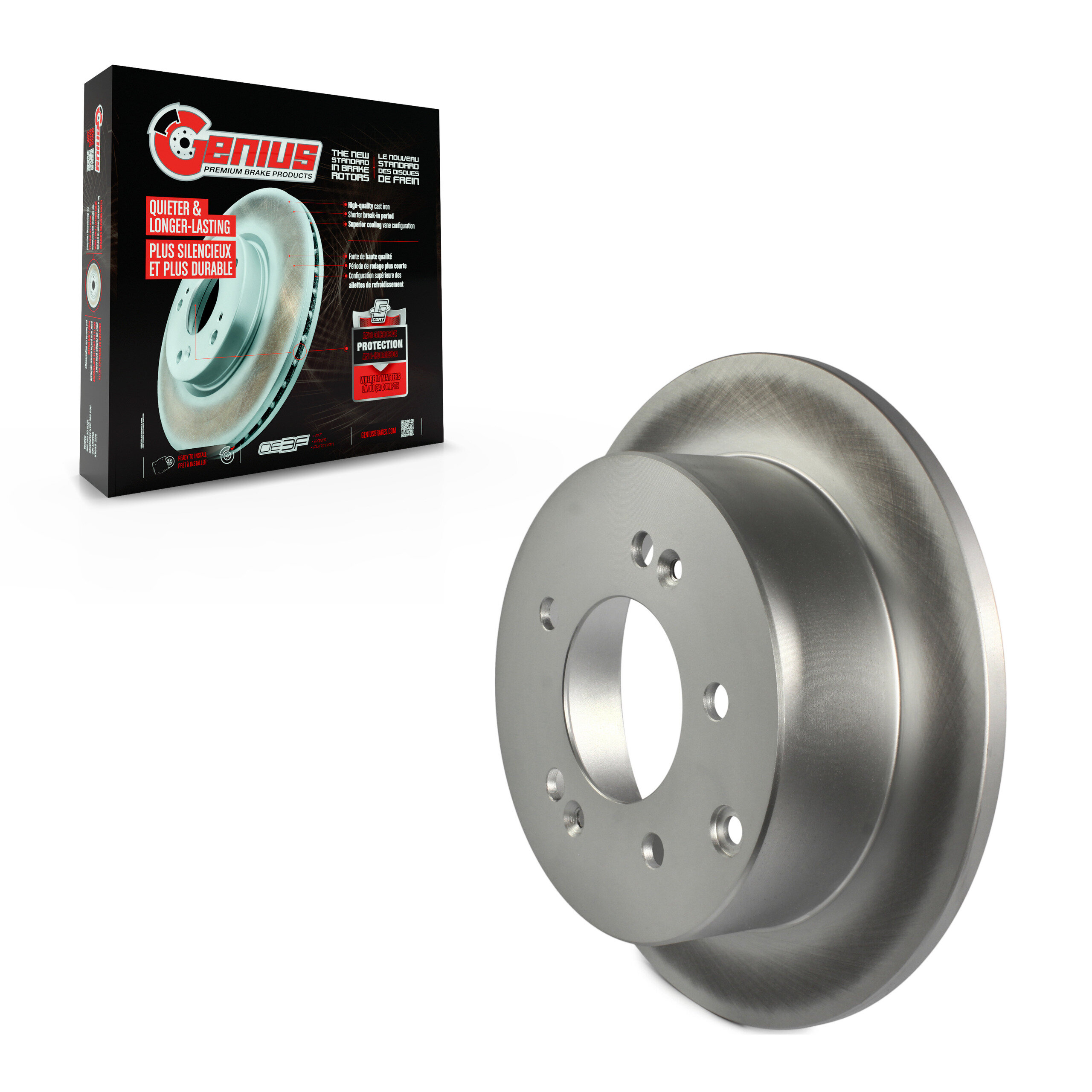 Genius - GCR-980751 - Rear Disc Brake Rotor