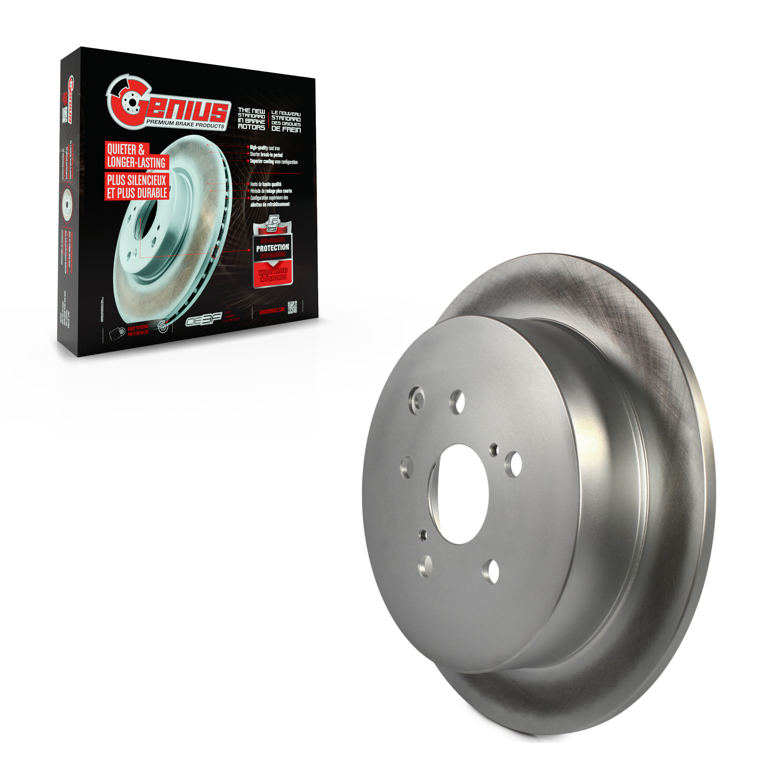 Genius - GCR-980757 - Rear Disc Brake Rotor
