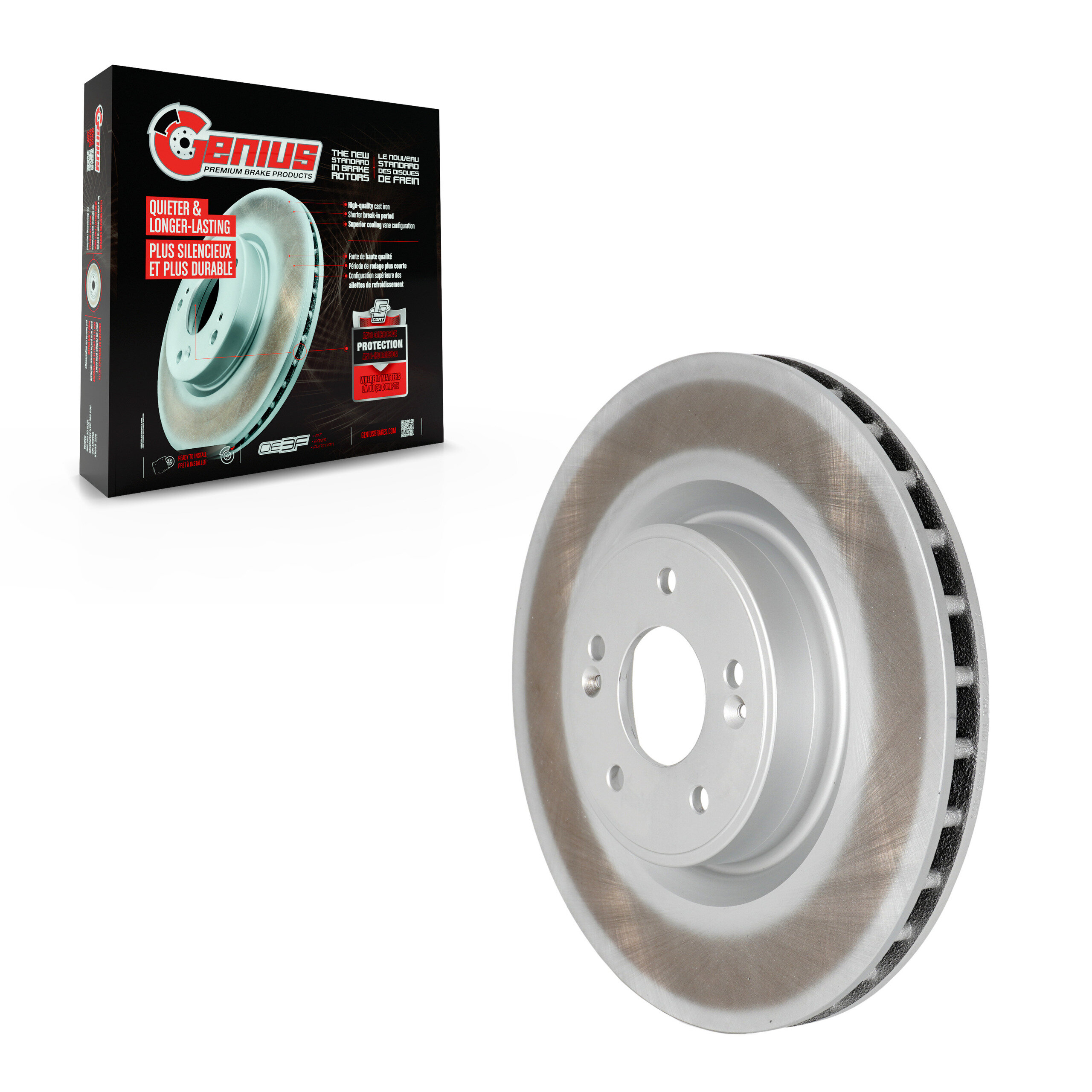 Genius - GCR-980766 - Front Disc Brake Rotor