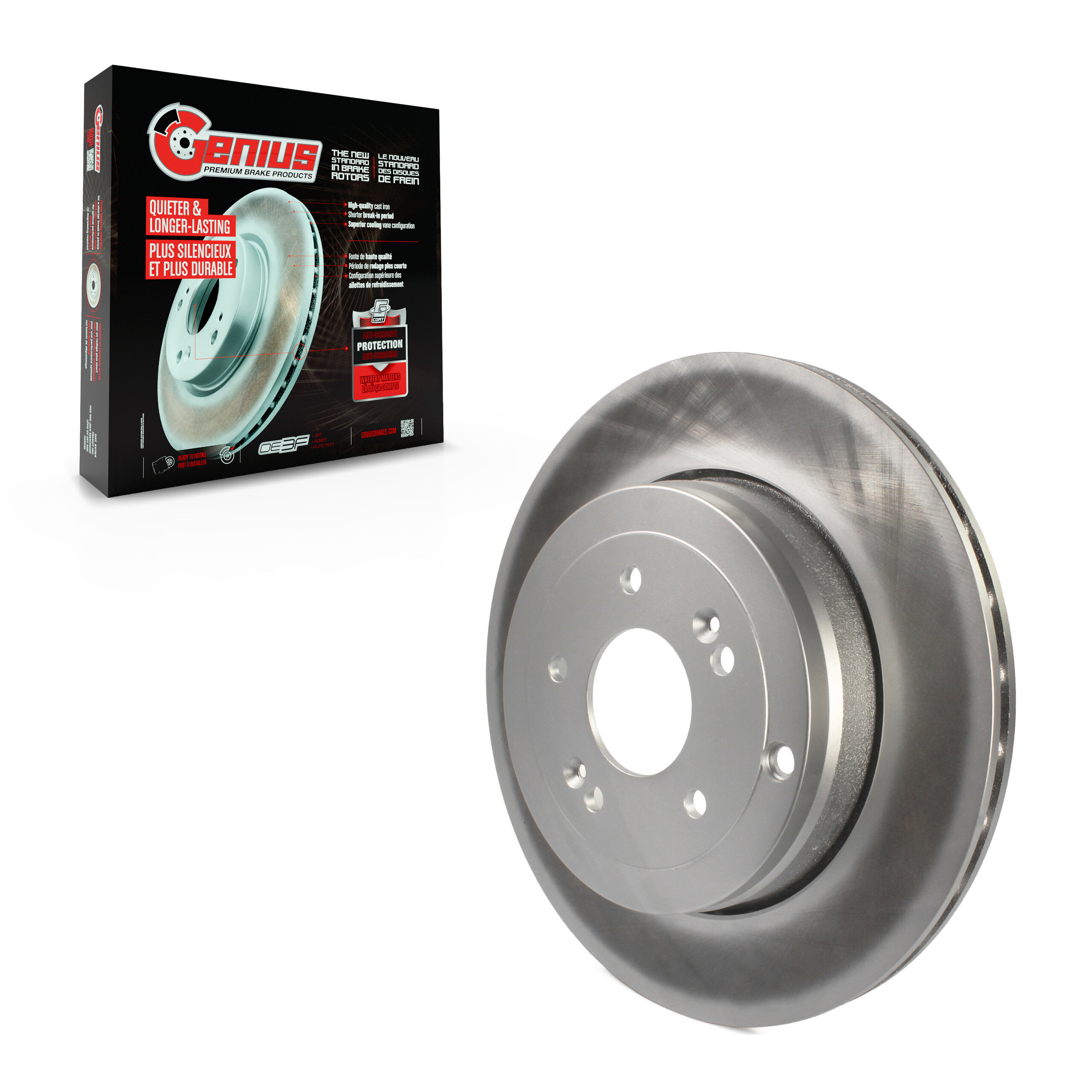 Genius - GCR-980772 - Rear Disc Brake Rotor