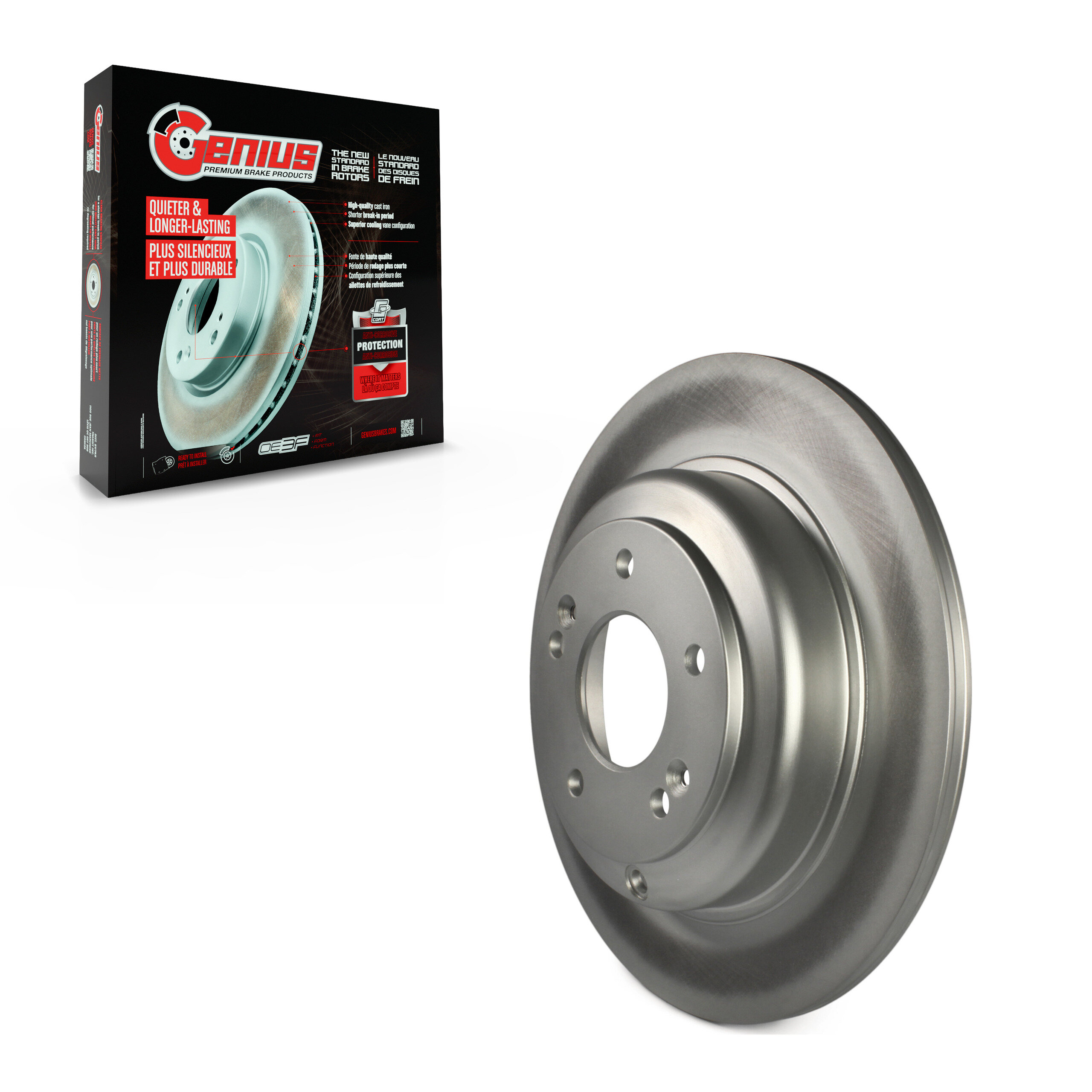 Genius - GCR-980773 - Rear Disc Brake Rotor