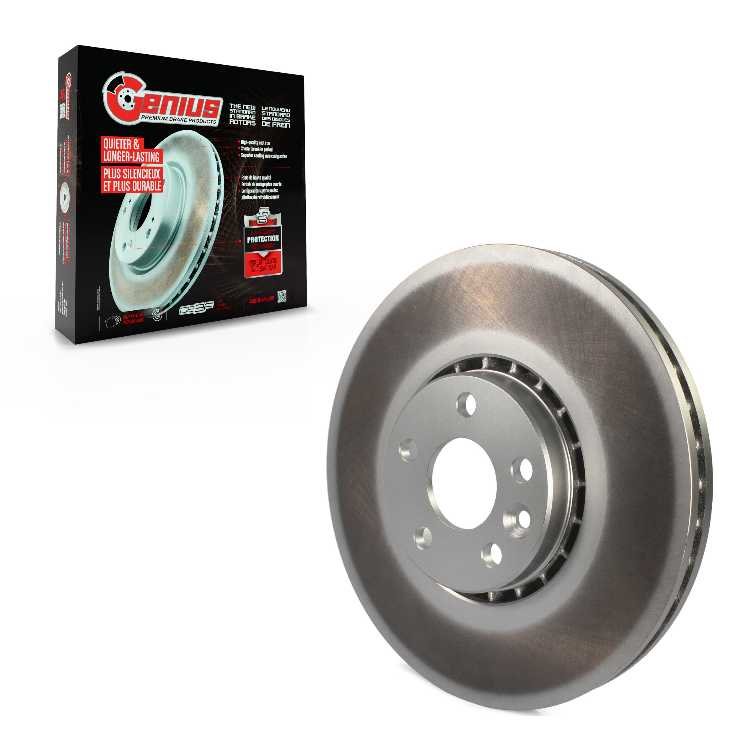 Genius - GCR-980779 - Front Disc Brake Rotor