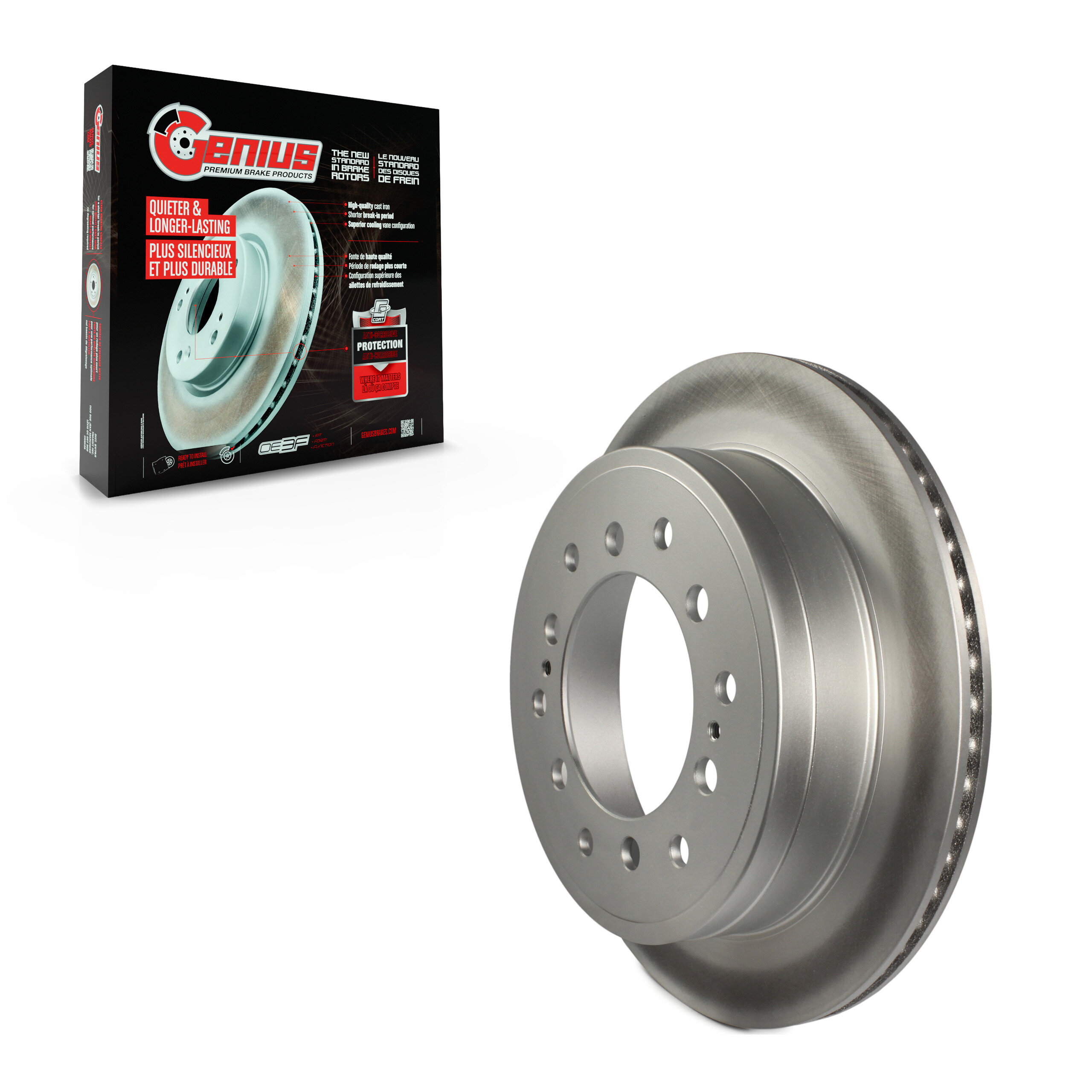 Genius - GCR-980780 - Rear Disc Brake Rotor