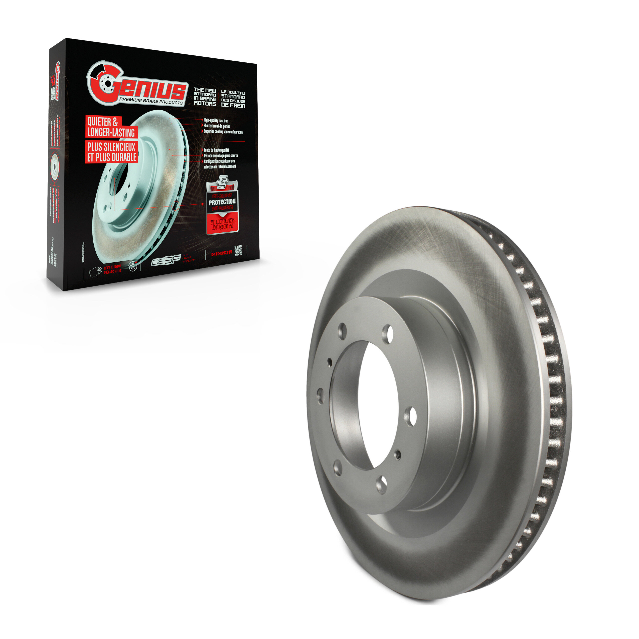 Genius - GCR-980784 - Front Disc Brake Rotor