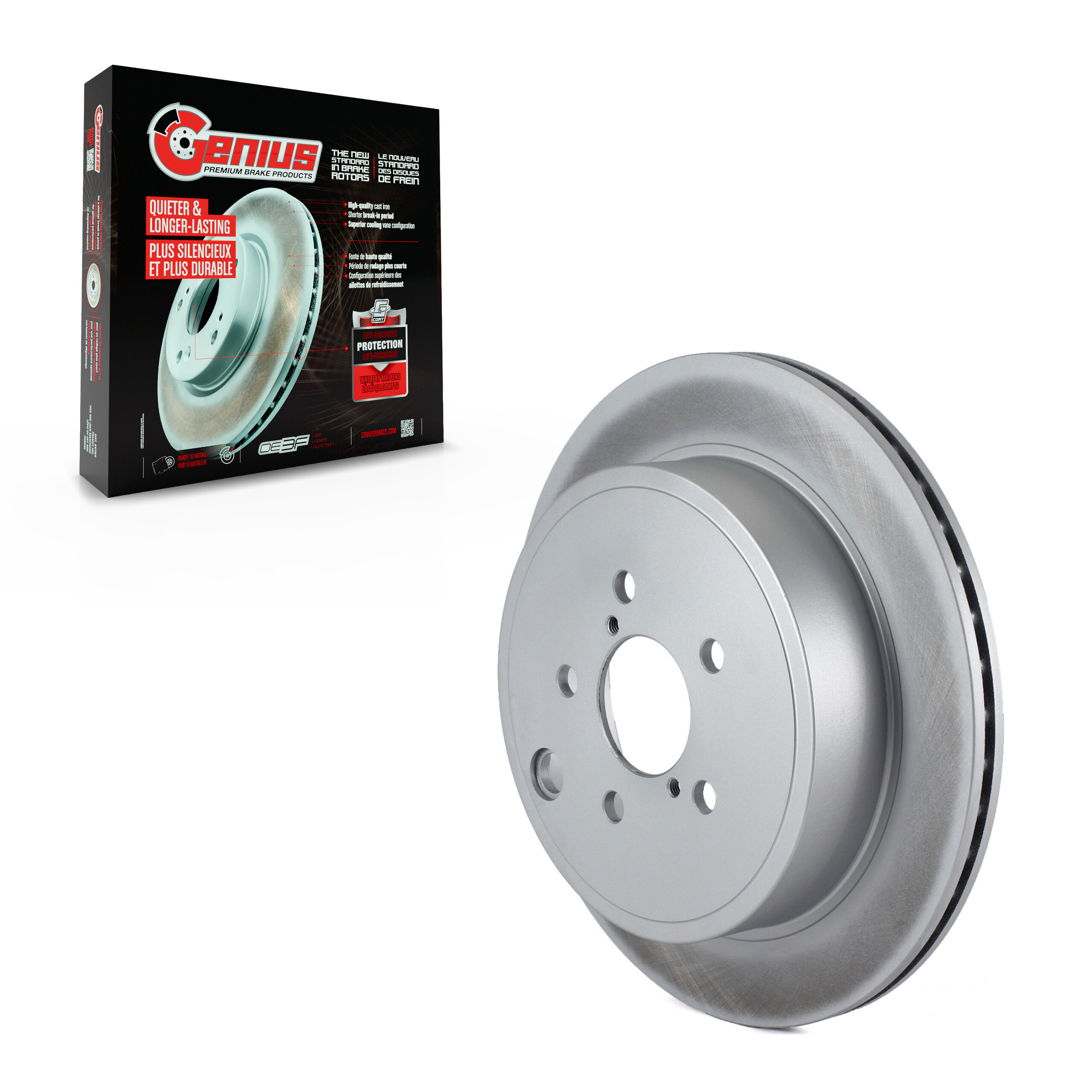Genius - GCR-980785 - Rear Disc Brake Rotor