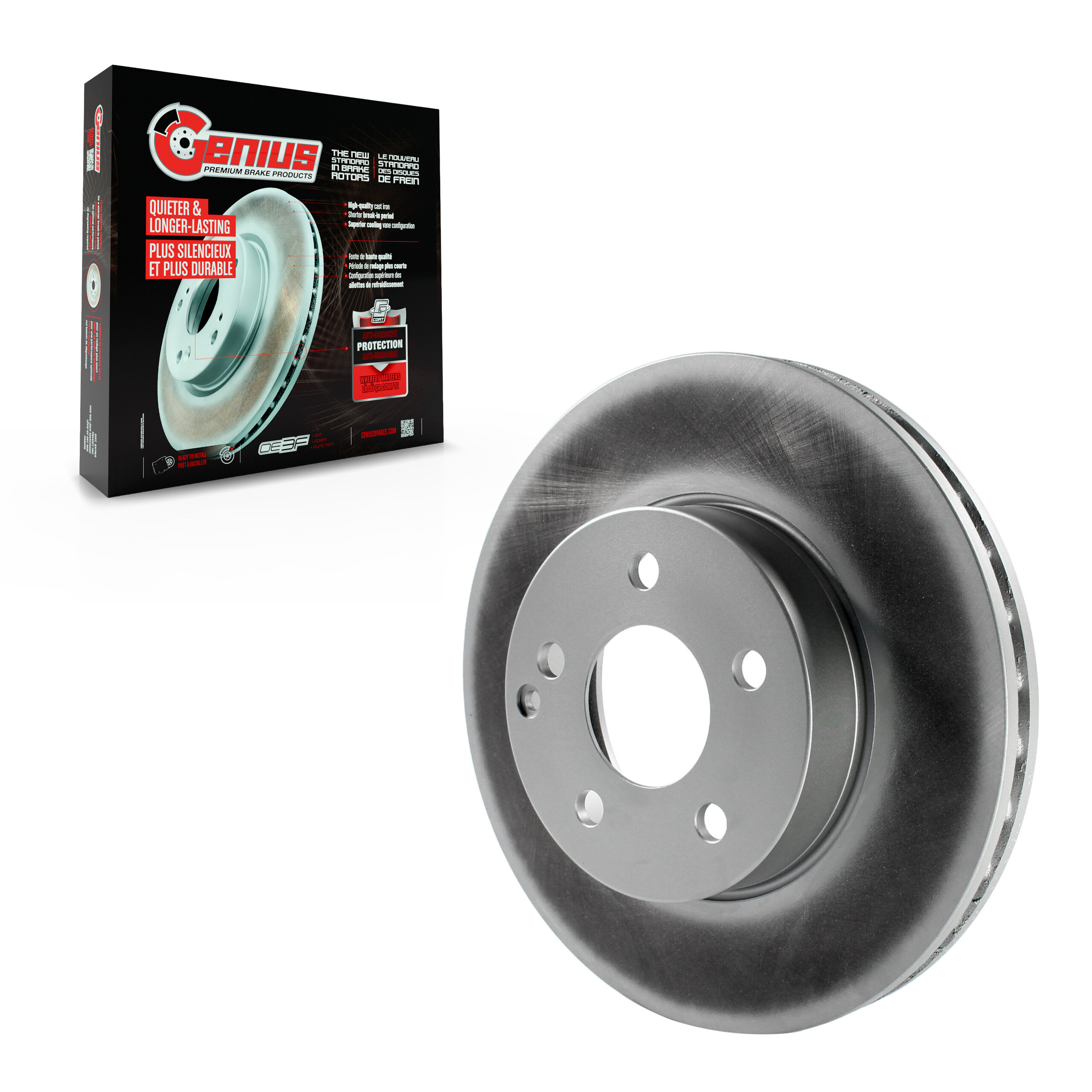Genius - GCR-980789 - Front Disc Brake Rotor