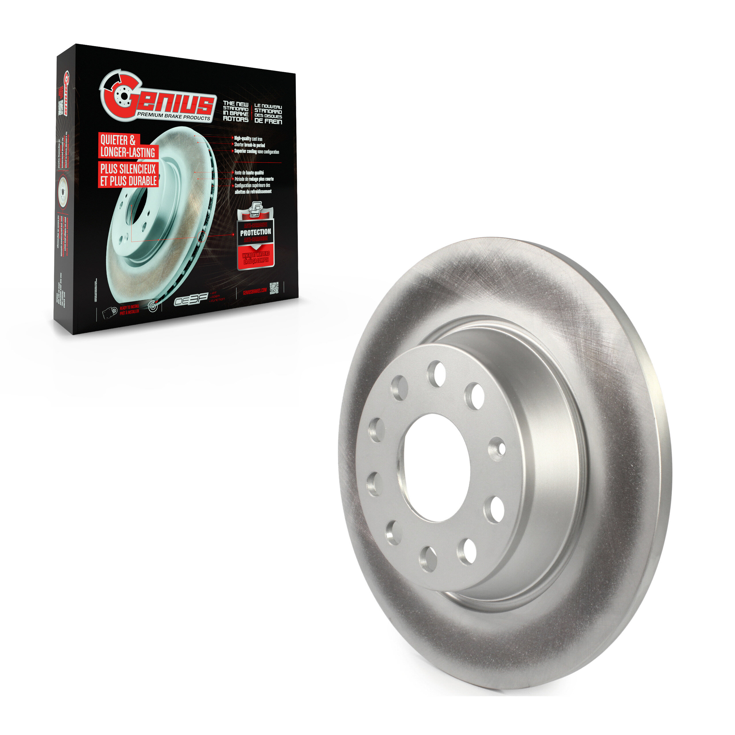Genius - GCR-980791 - Rear Disc Brake Rotor