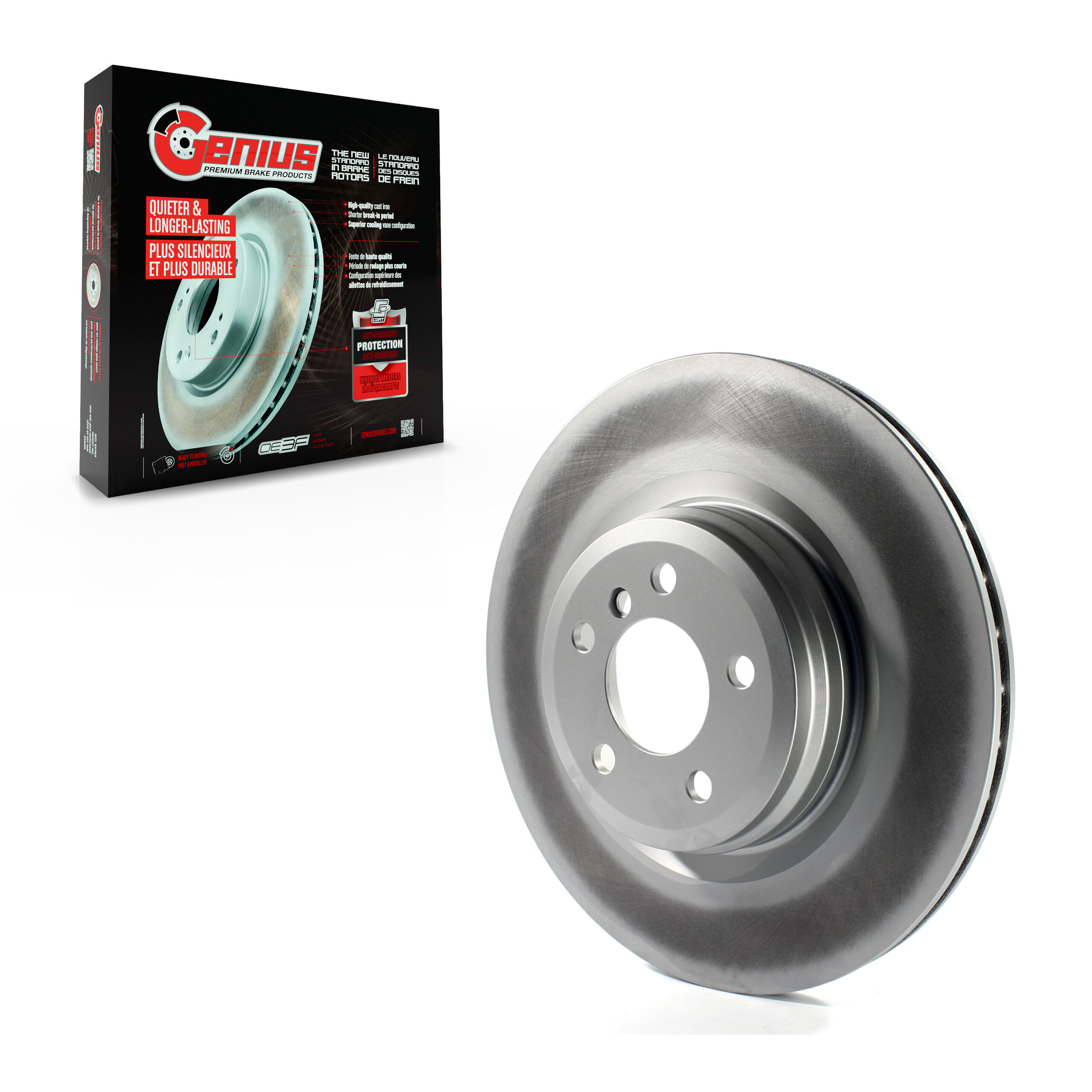 Genius - GCR-980804 - Rear Disc Brake Rotor