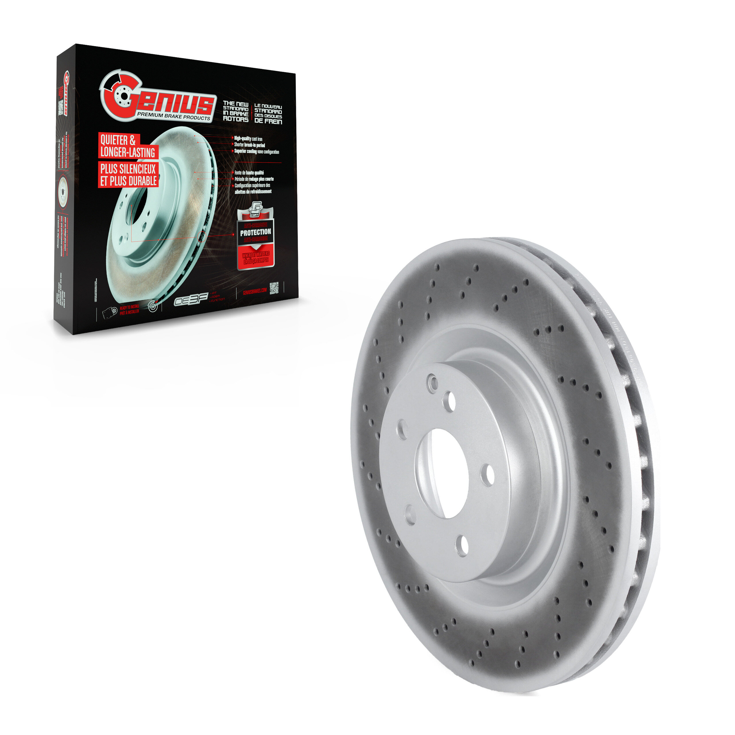 Genius - GCR-980818OE - Front Disc Brake Rotor