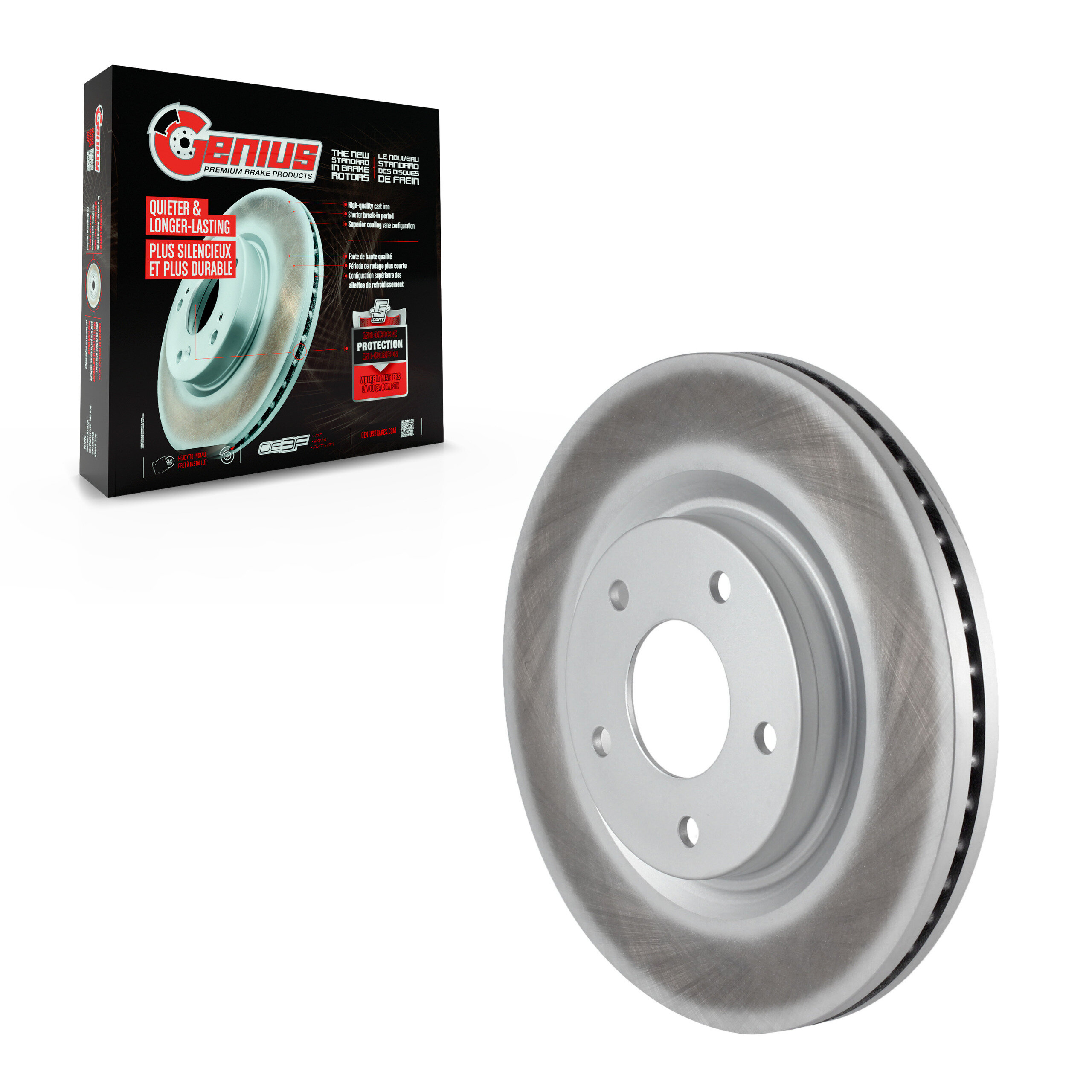 Genius - GCR-980864 - Front Disc Brake Rotor