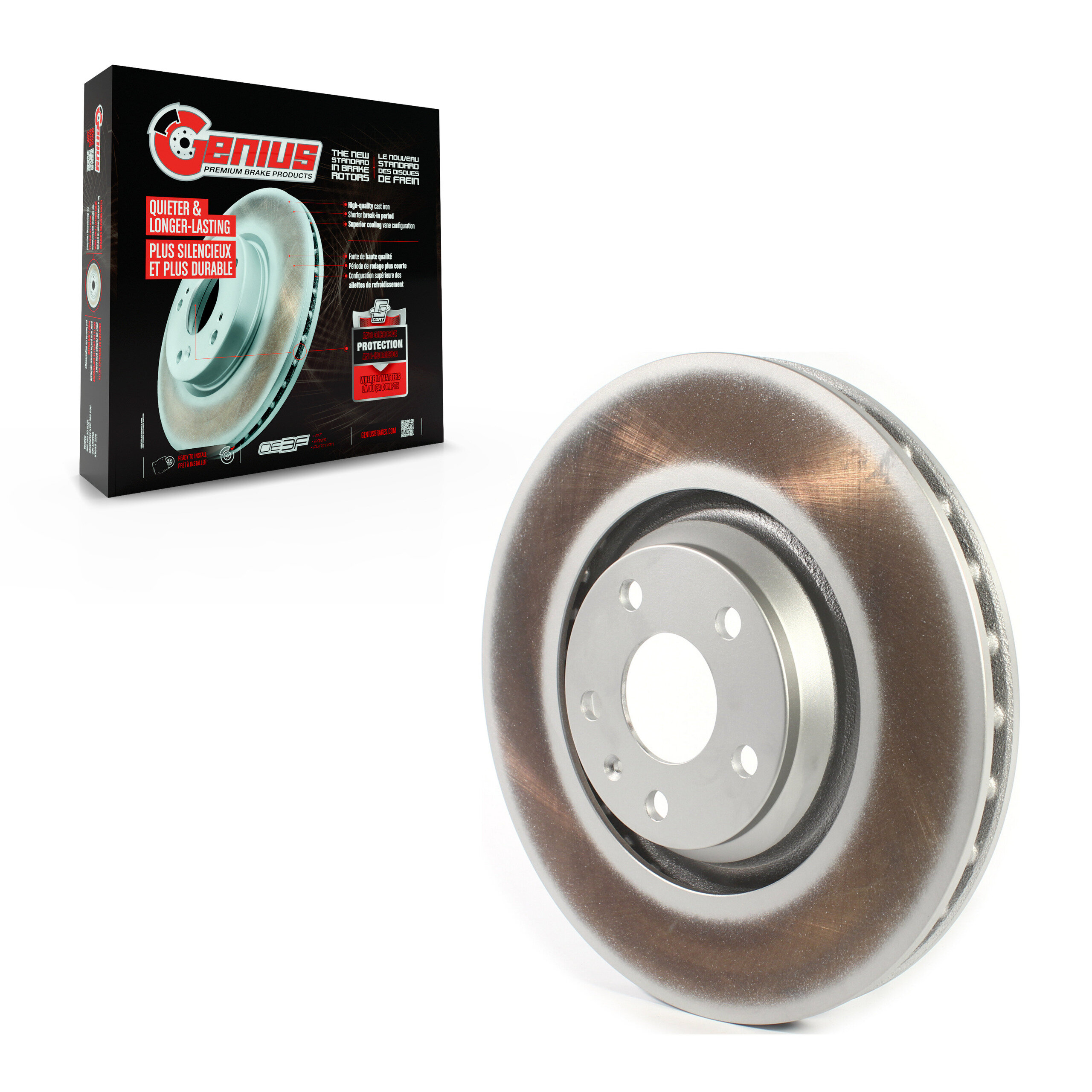 Genius - GCR-980877 - Front Disc Brake Rotor