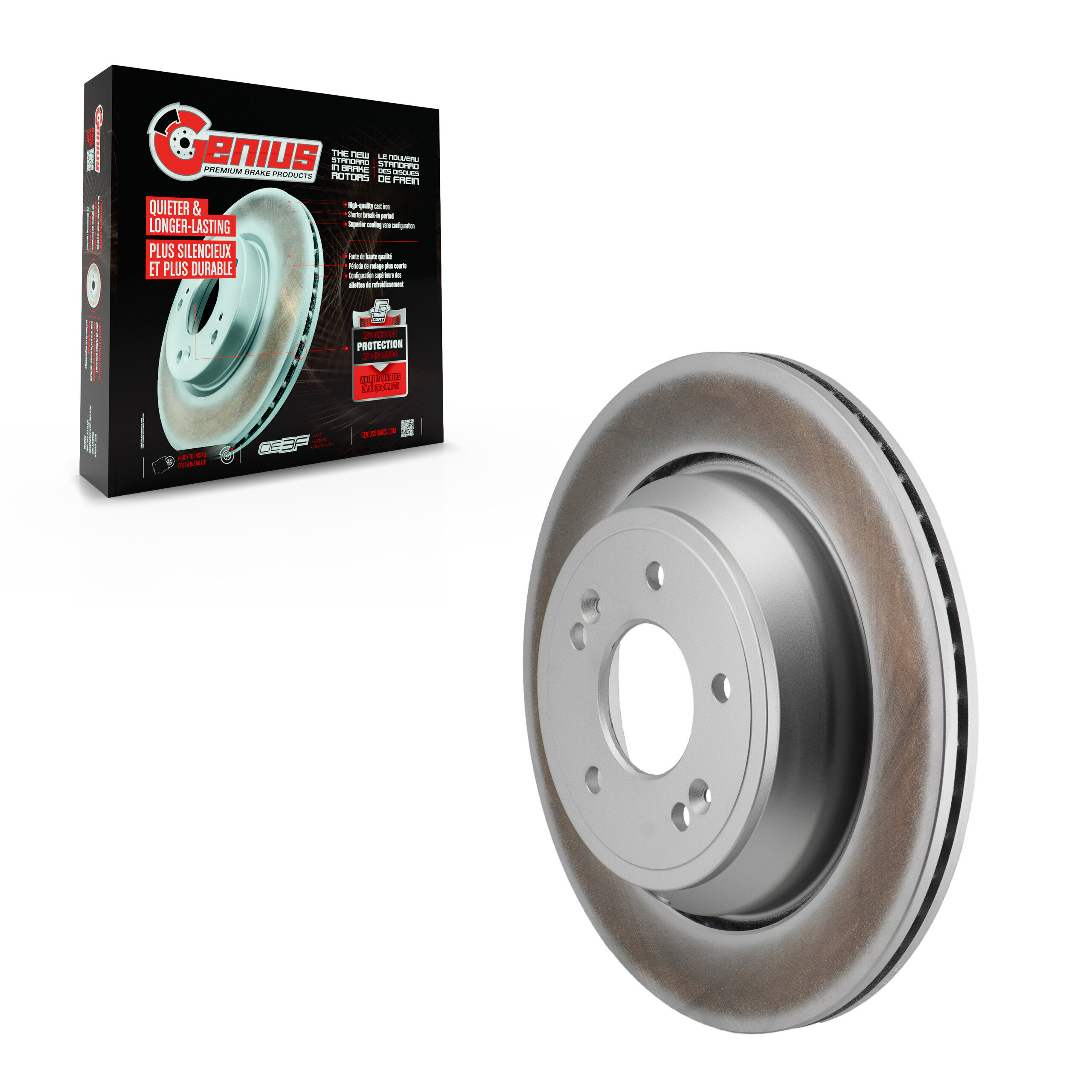 Genius - GCR-980884 - Rear Disc Brake Rotor