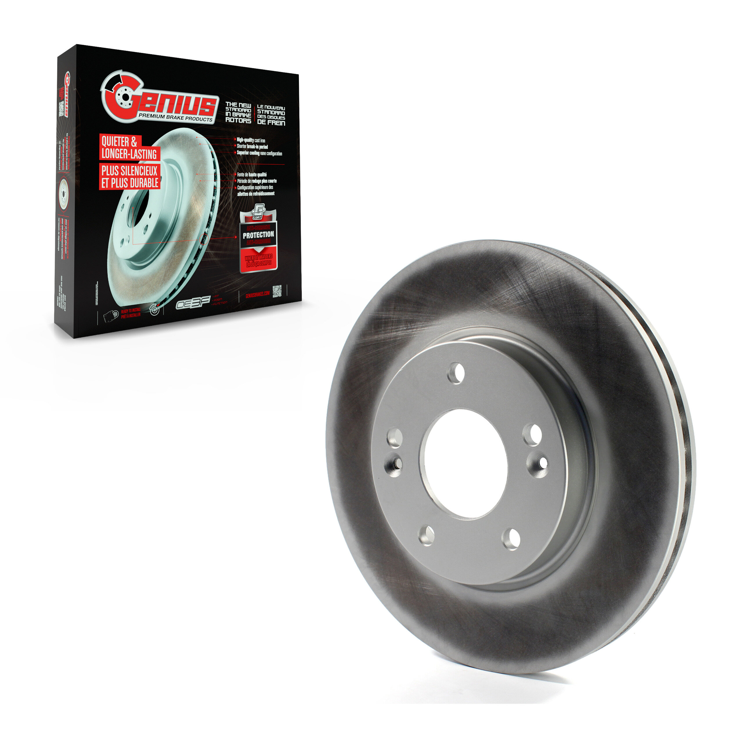 Genius - GCR-980897 - Front Disc Brake Rotor
