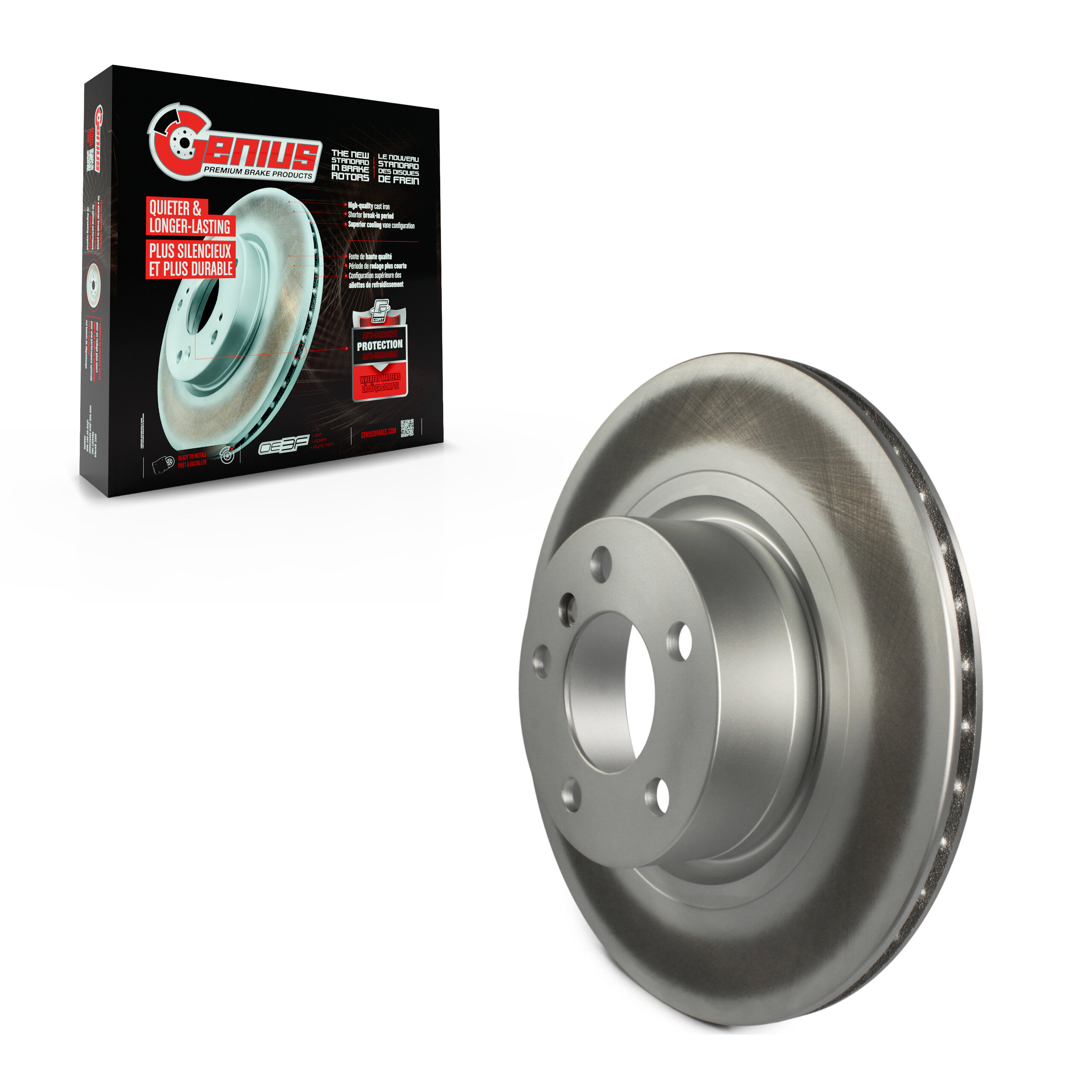 Genius - GCR-980924 - Rear Disc Brake Rotor