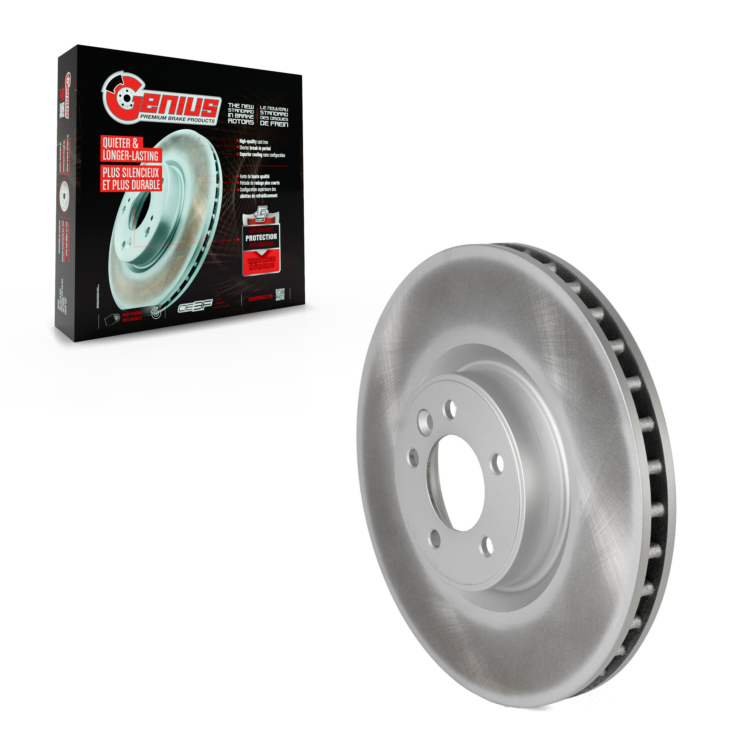 Genius - GCR-980926 - Front Disc Brake Rotor