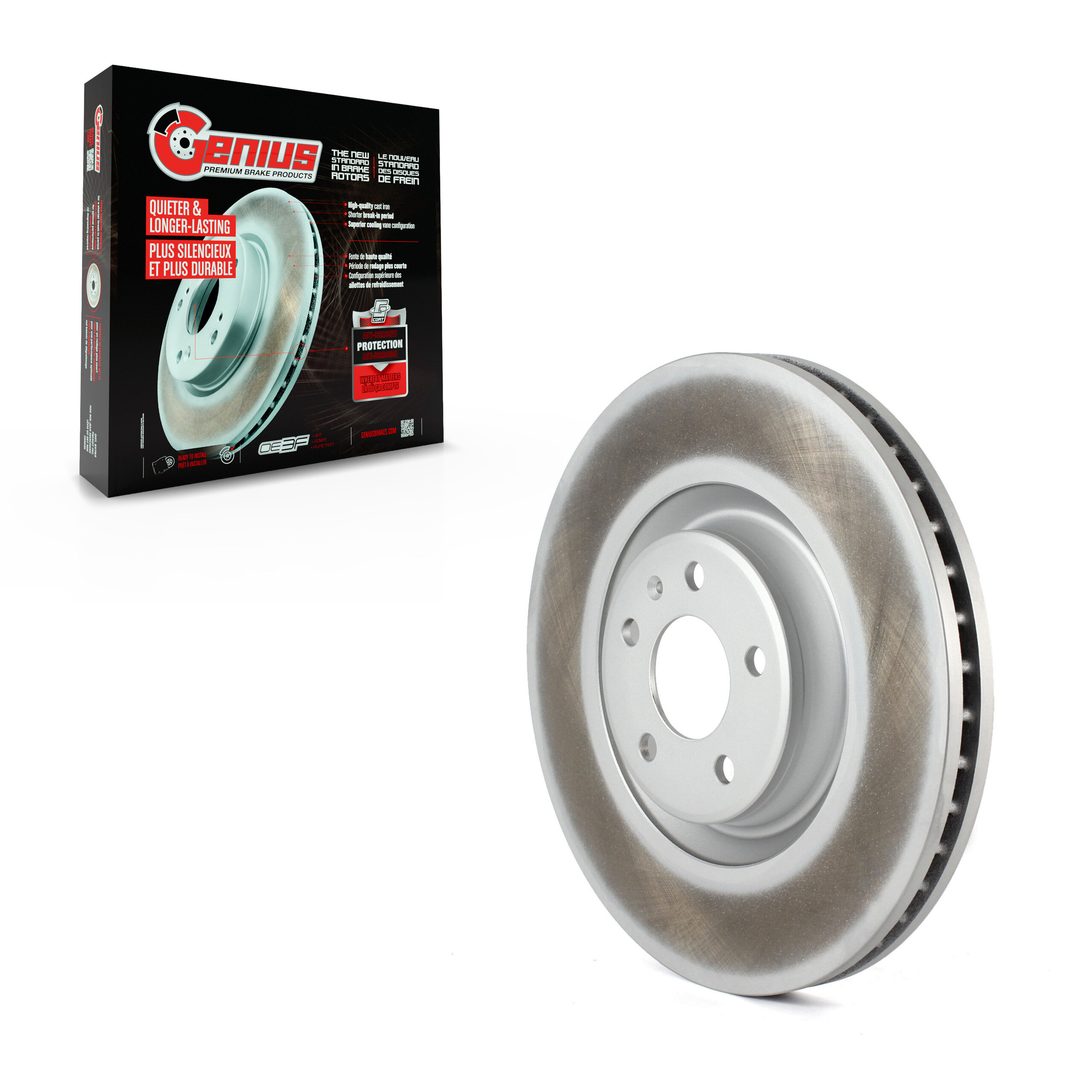 Genius - GCR-980939 - Front Disc Brake Rotor