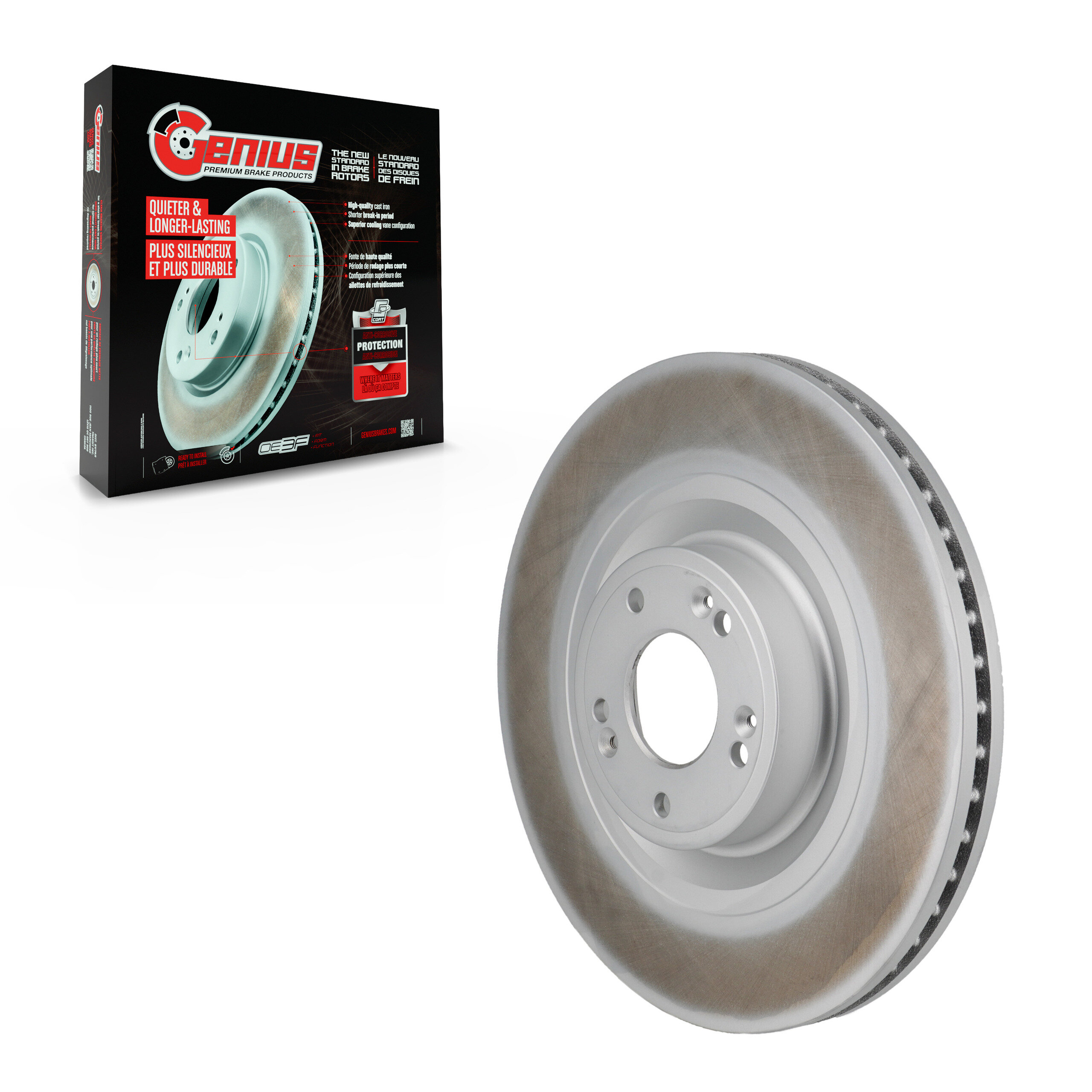 Genius - GCR-980945 - Front Disc Brake Rotor