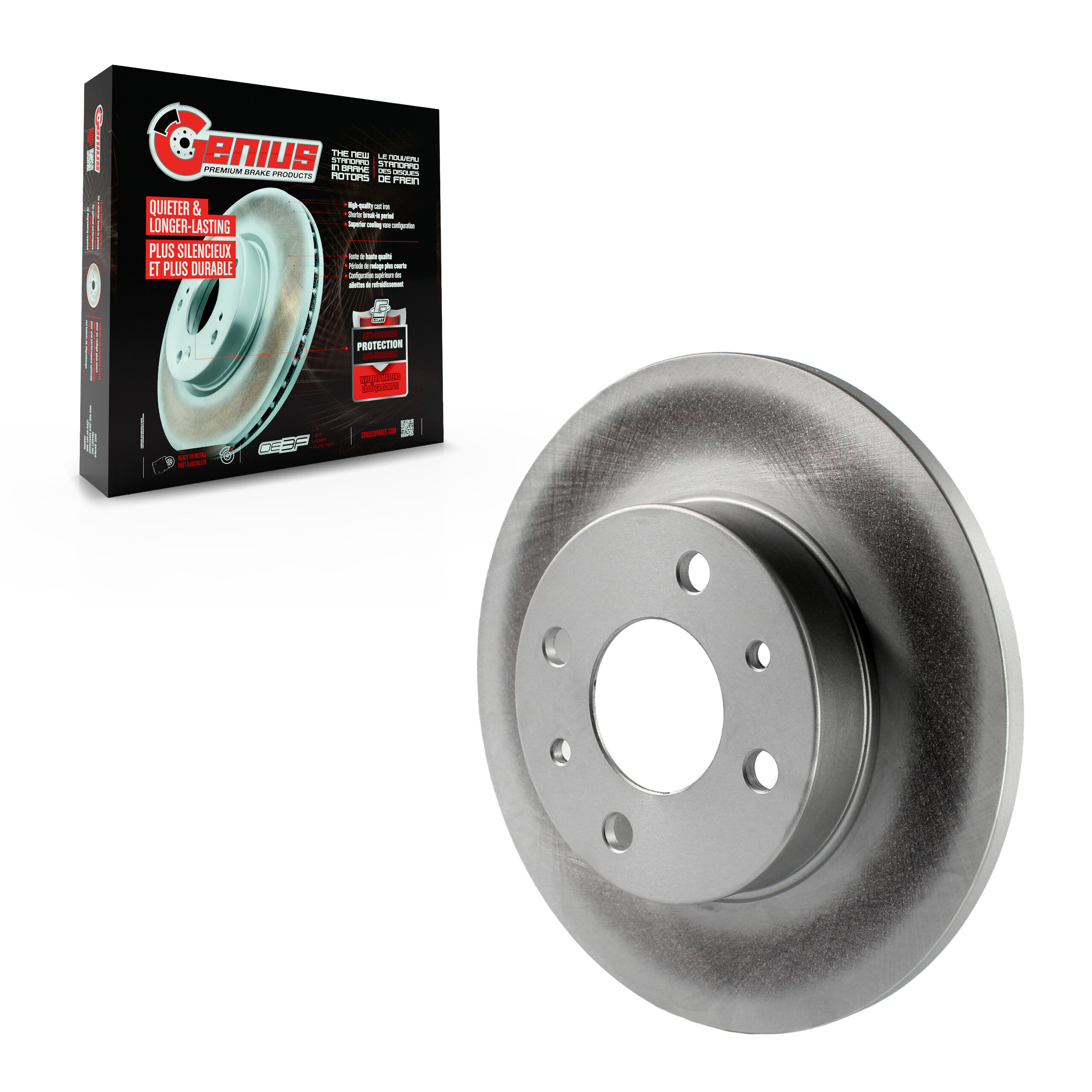 Genius - GCR-980949 - Rear Disc Brake Rotor