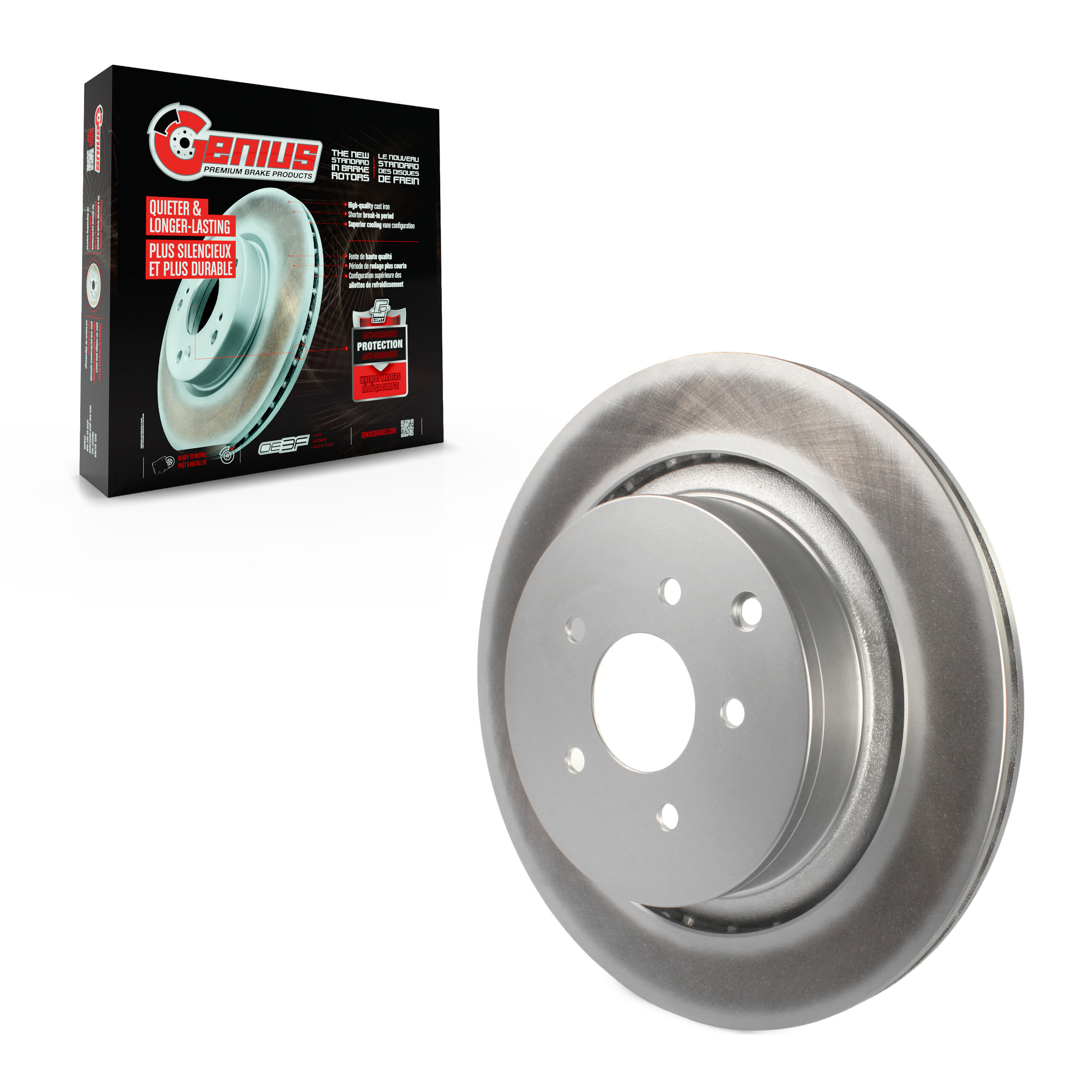 Genius - GCR-980951 - Rear Disc Brake Rotor