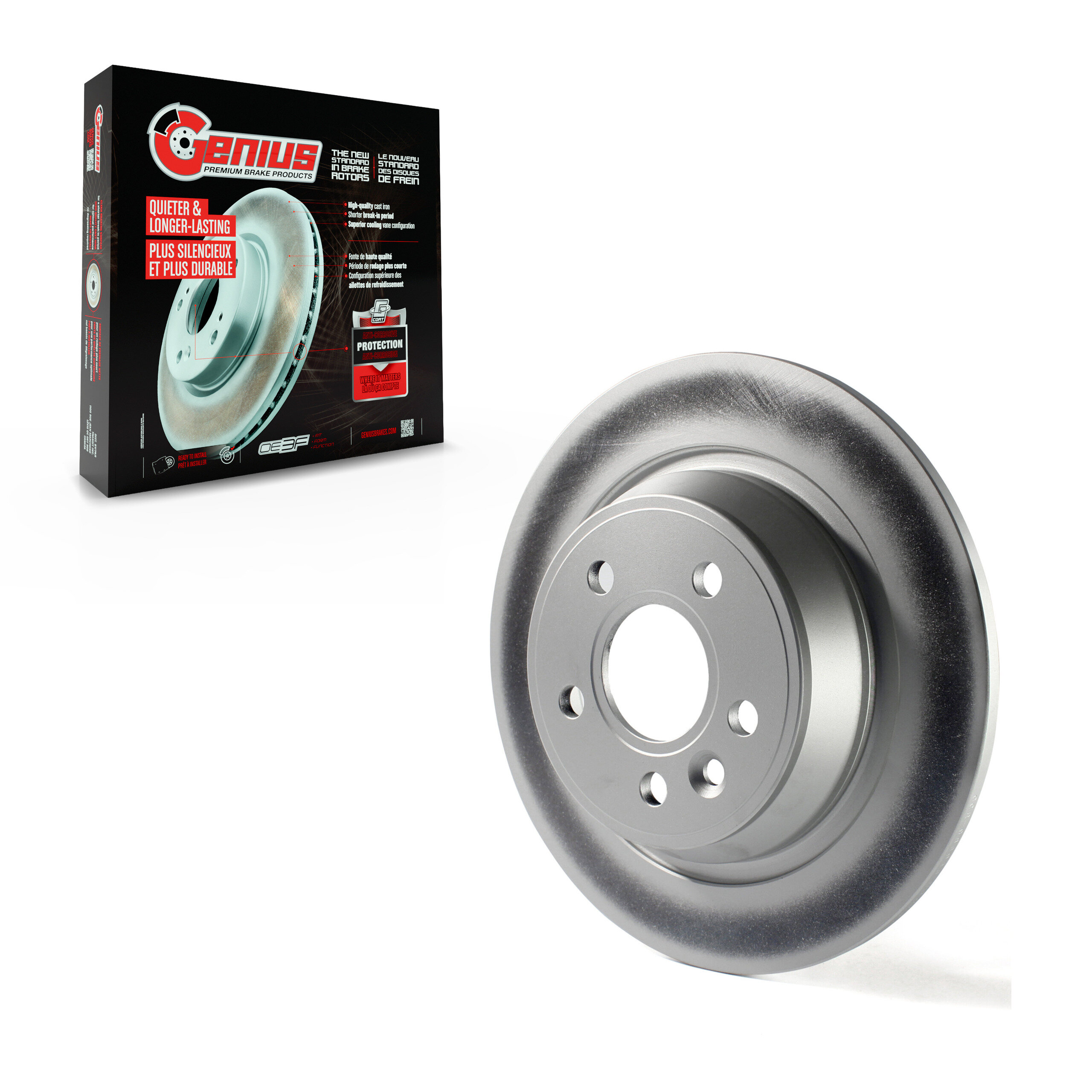 Genius - GCR-980956 - Rear Disc Brake Rotor