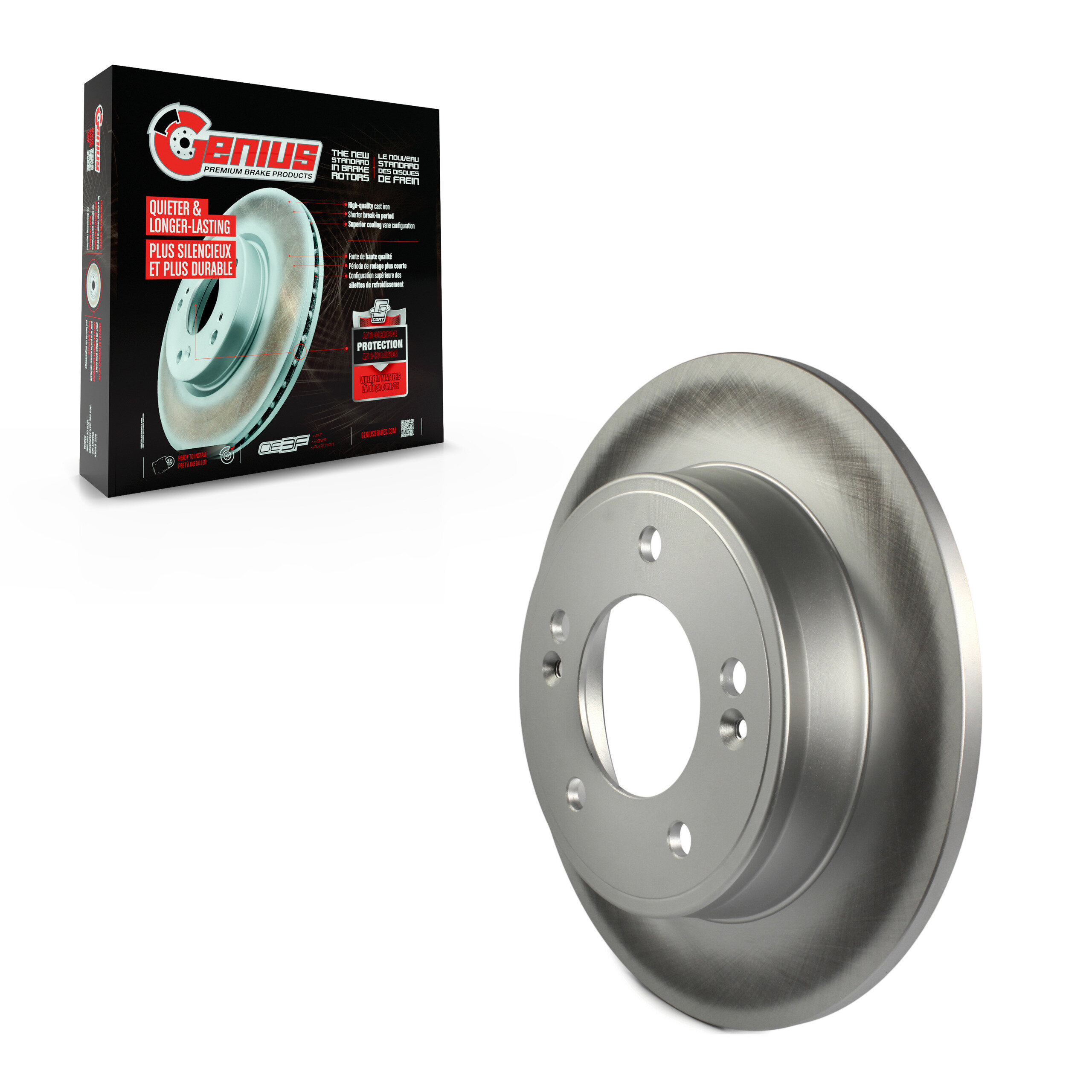 Genius - GCR-980957 - Rear Disc Brake Rotor