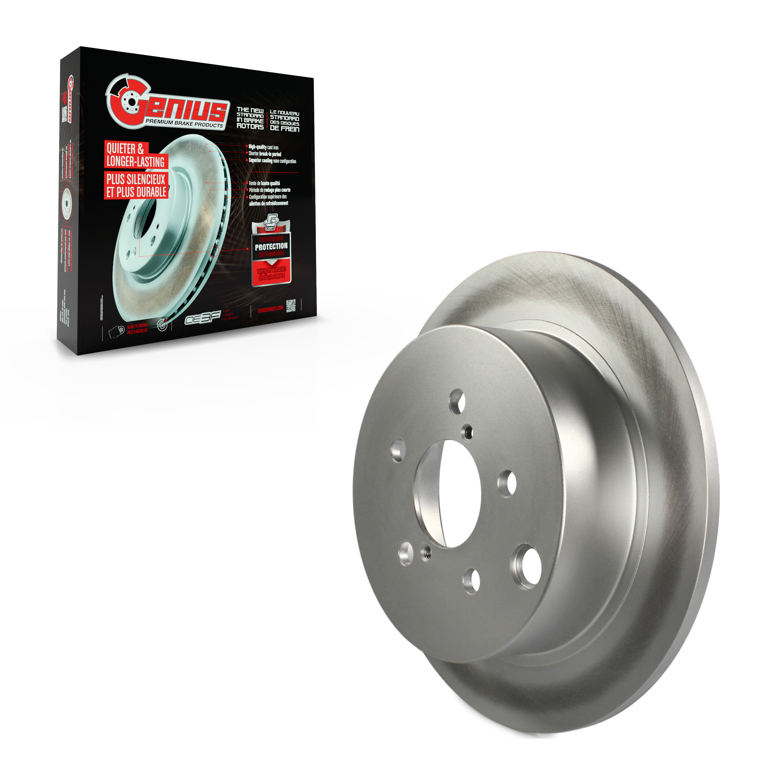 Genius - GCR-980962 - Rear Disc Brake Rotor