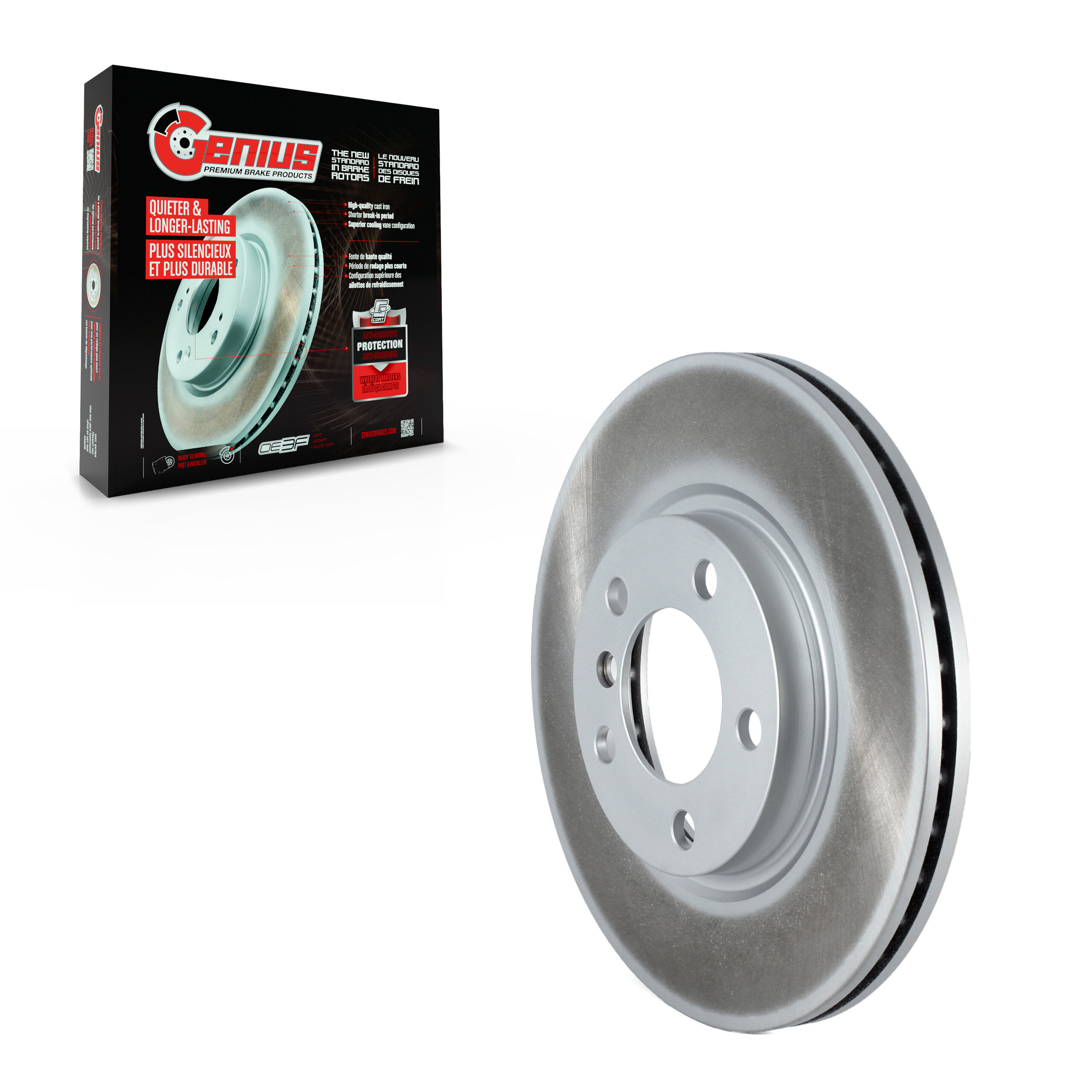 Genius - GCR-980967 - Front Disc Brake Rotor
