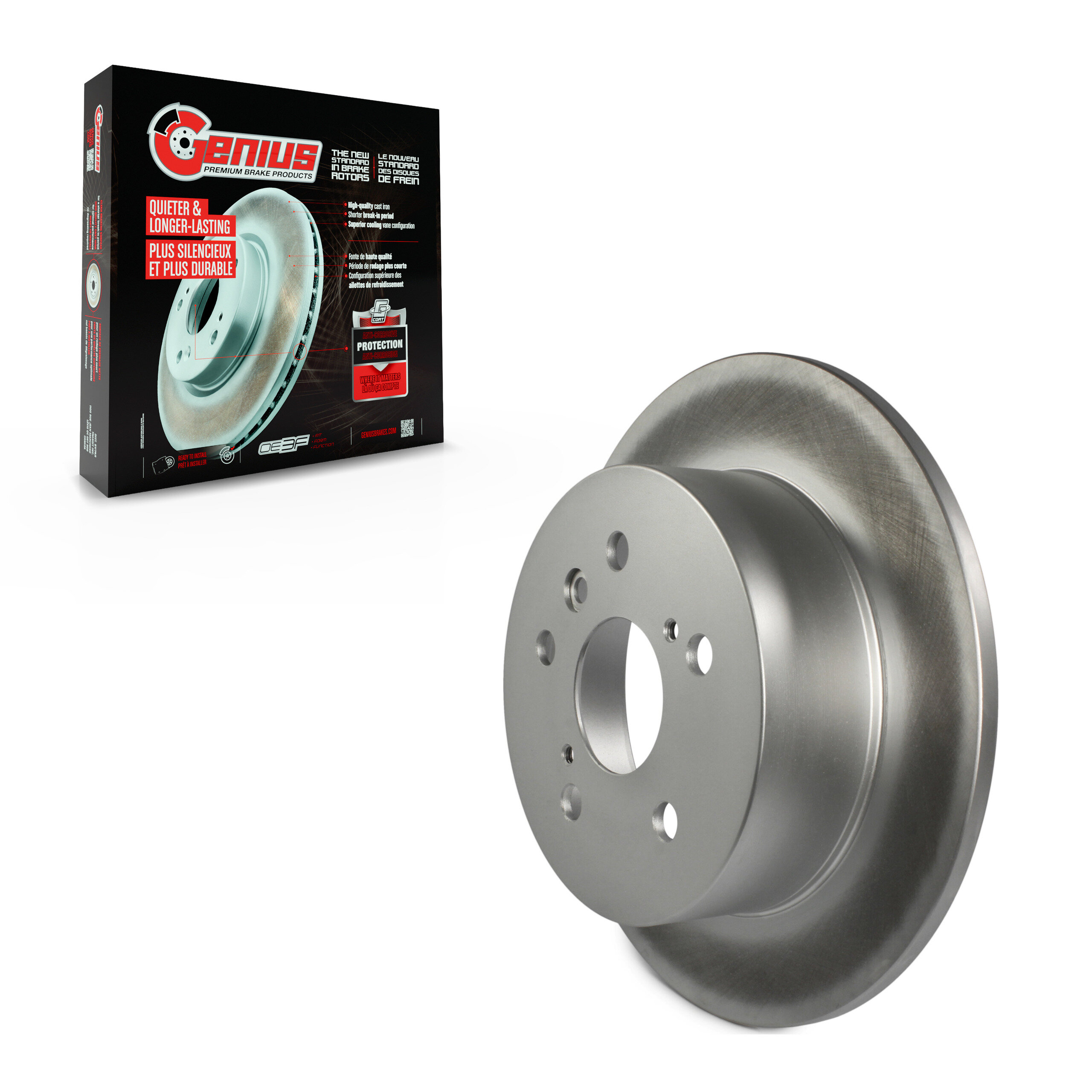 Genius - GCR-980972 - Rear Disc Brake Rotor