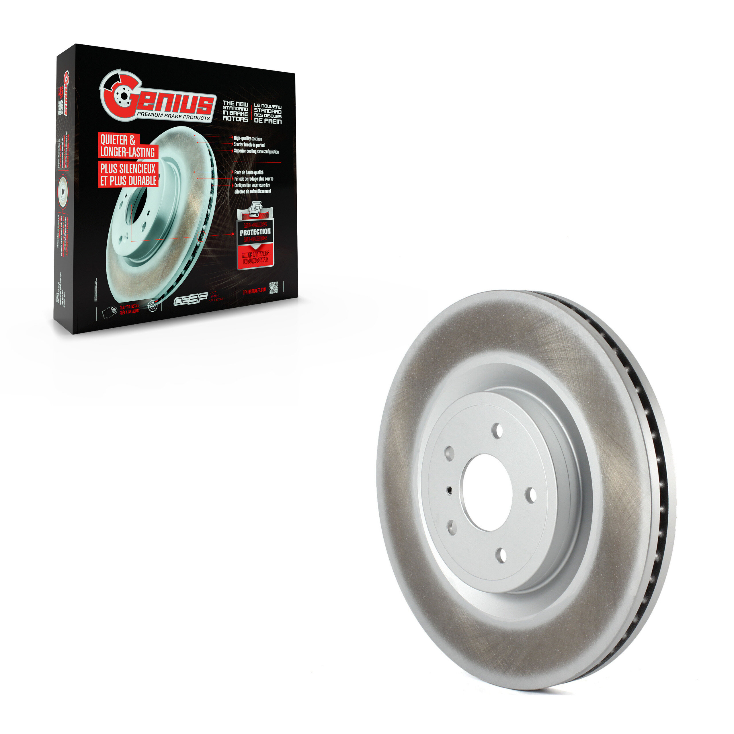 Genius - GCR-980974 - Rear Disc Brake Rotor