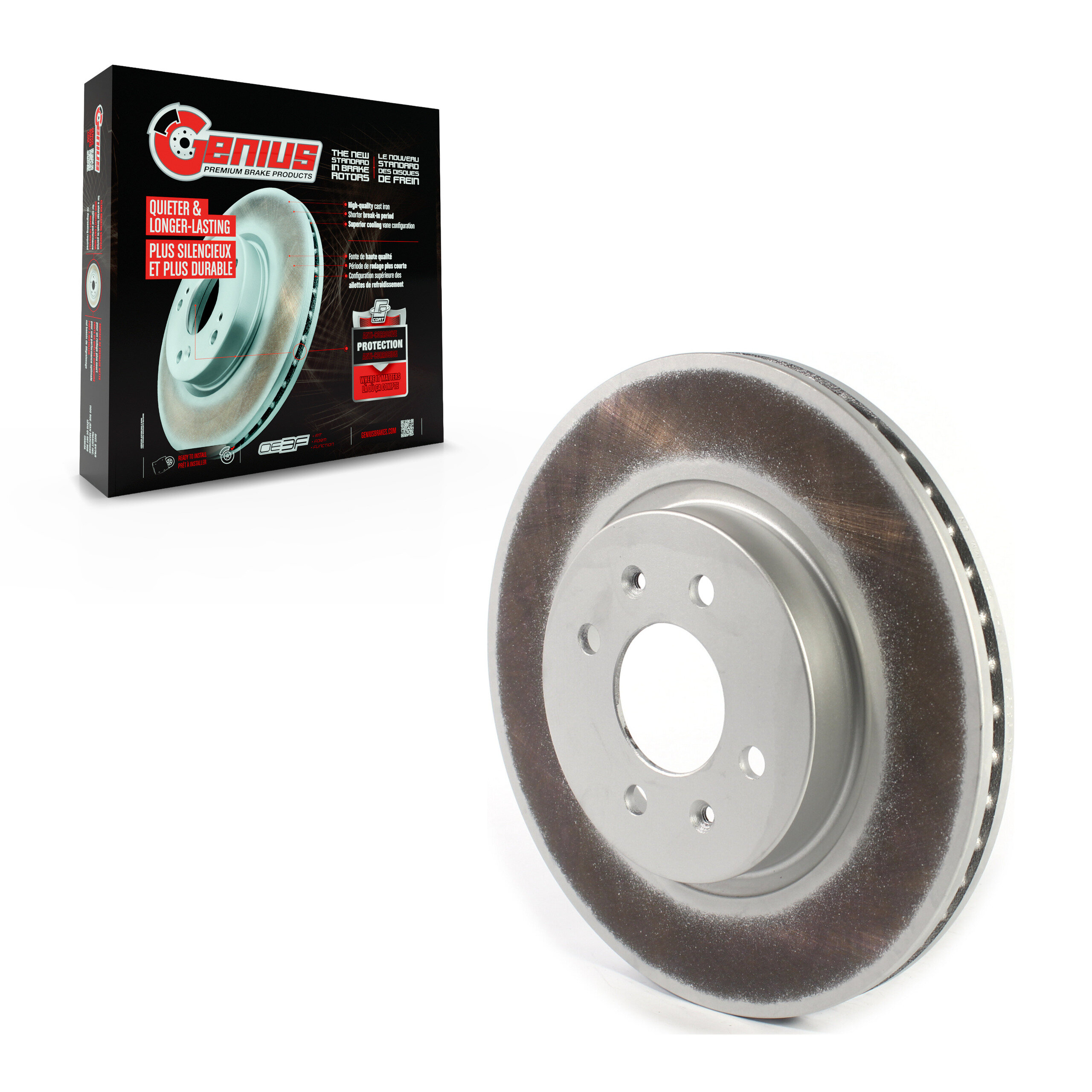 Genius - GCR-980979 - Front Disc Brake Rotor