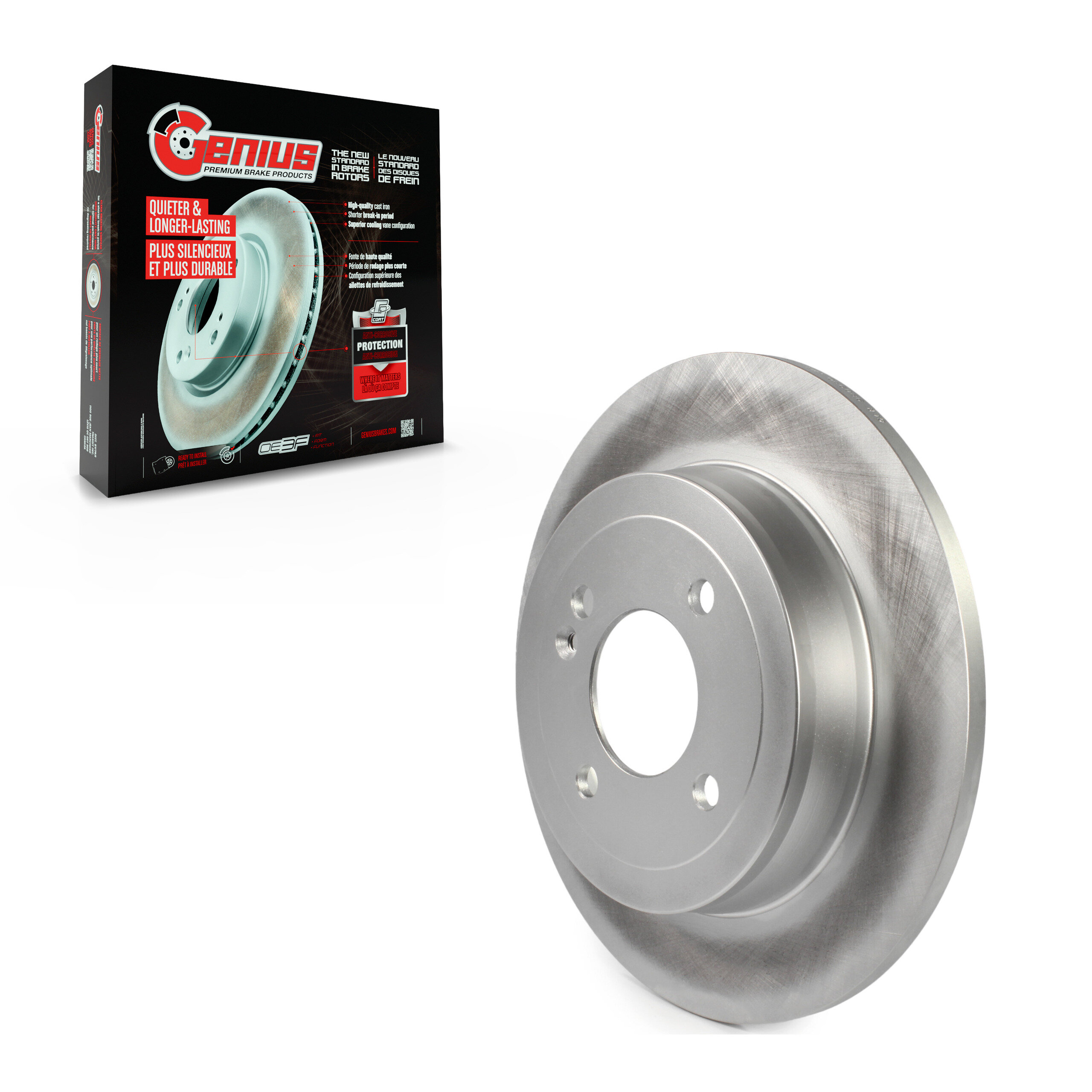 Genius - GCR-980980 - Rear Disc Brake Rotor