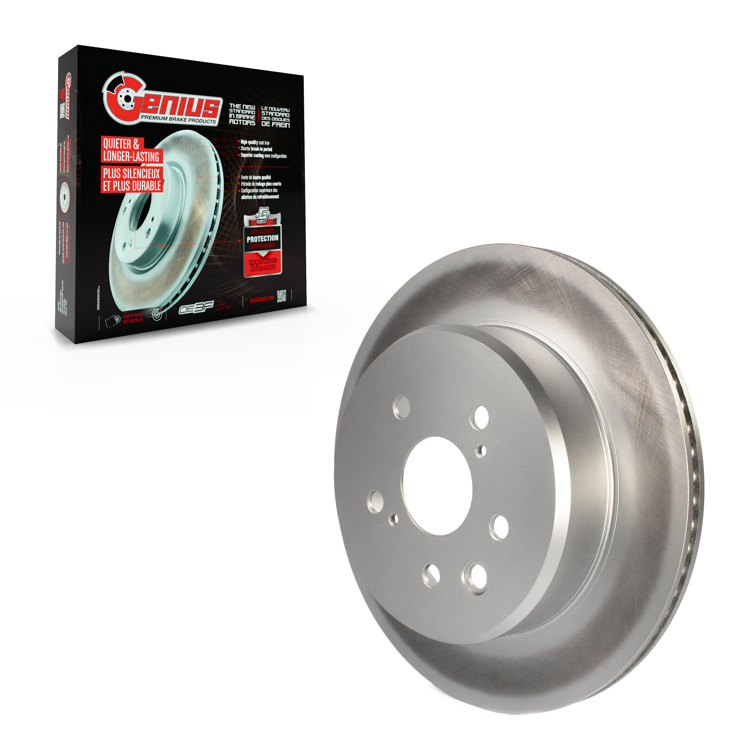 Genius - GCR-980984 - Rear Disc Brake Rotor