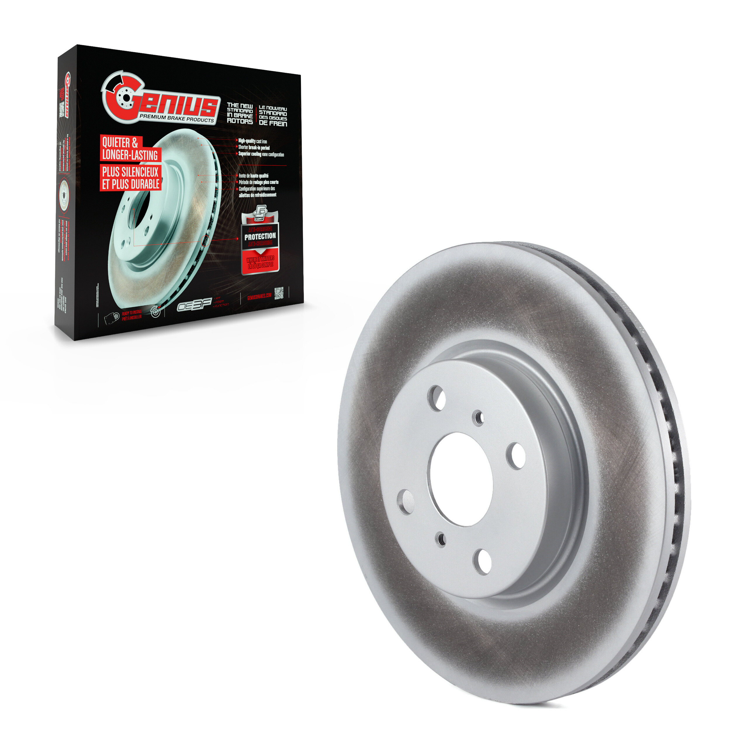 Genius - GCR-980987 - Front Disc Brake Rotor